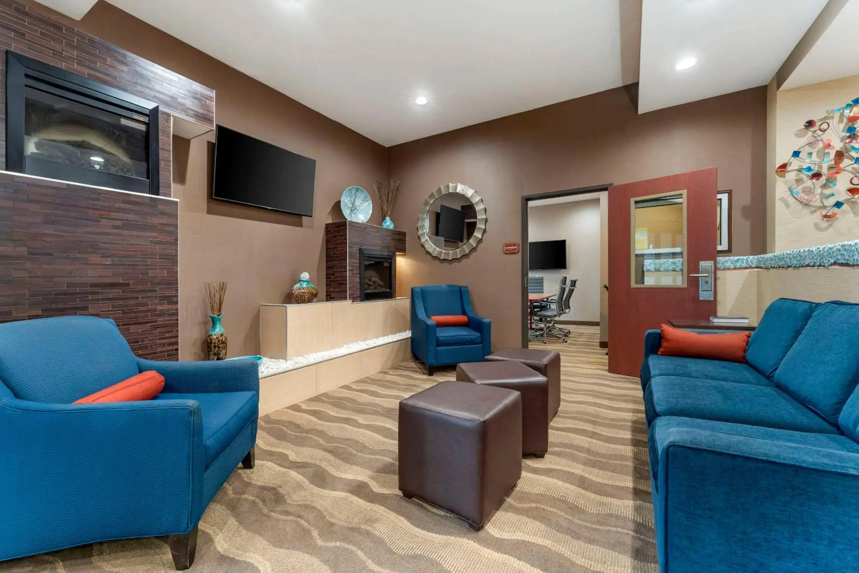 Lobby or reception in Comfort Suites Monaca Lobby or reception in Comfort Suites Monaca