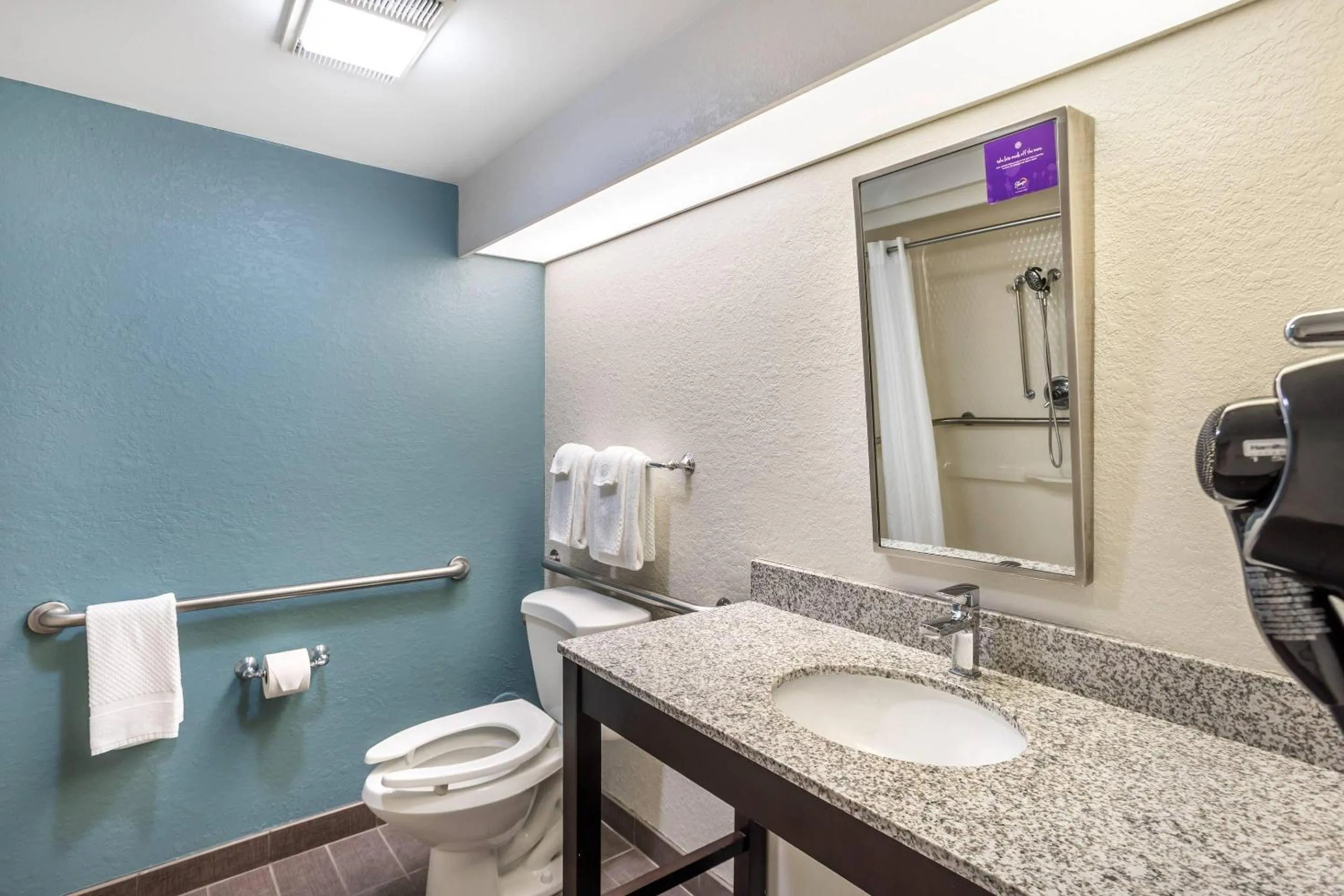 Bathroom in Sleep Inn State College near Penn State - Less than 1 Mile to PSU!