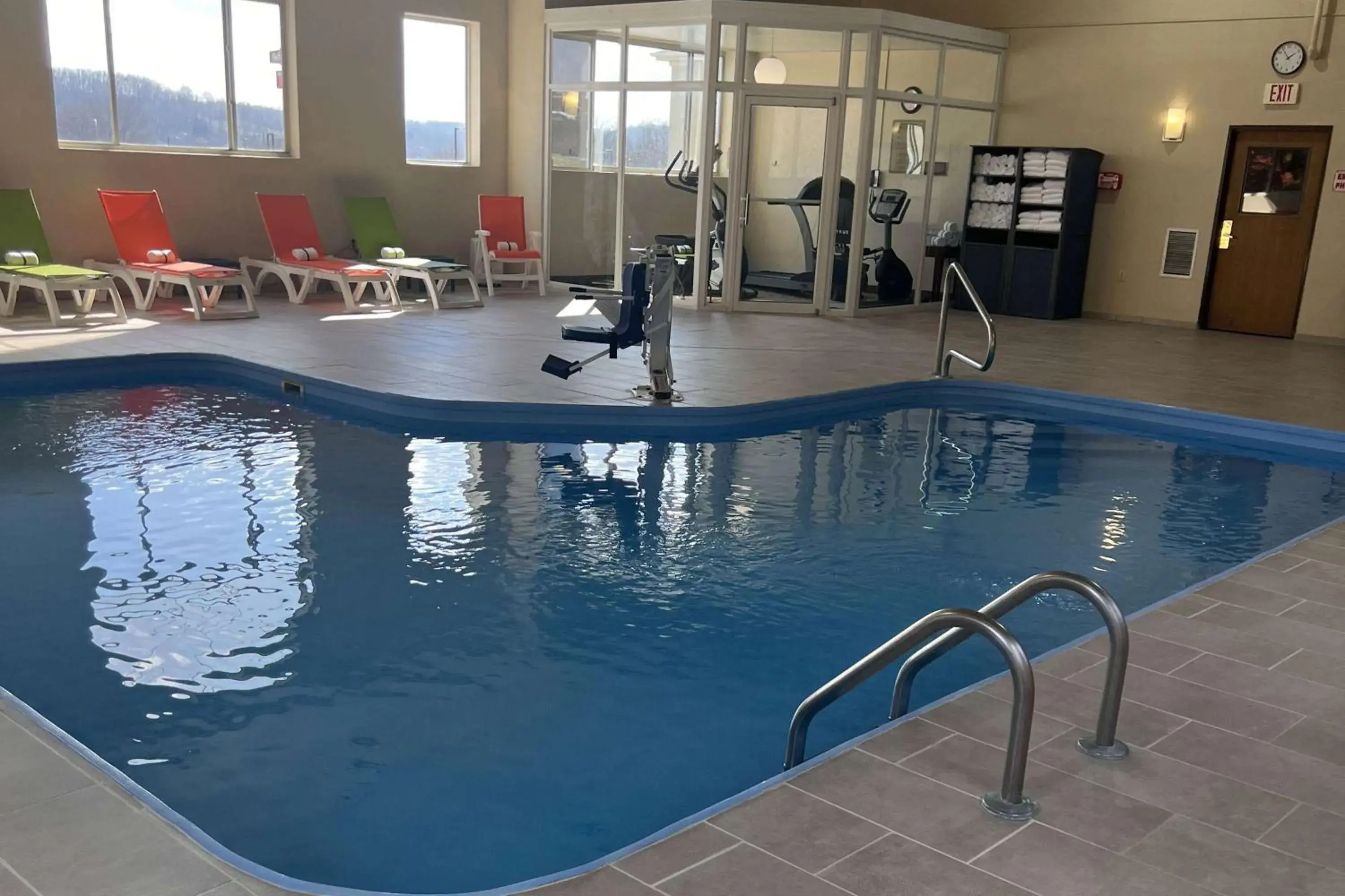 Pool view in Wingate by Wyndham Pittsburgh New Stanton Pool view in Wingate by Wyndham Pittsburgh New Stanton