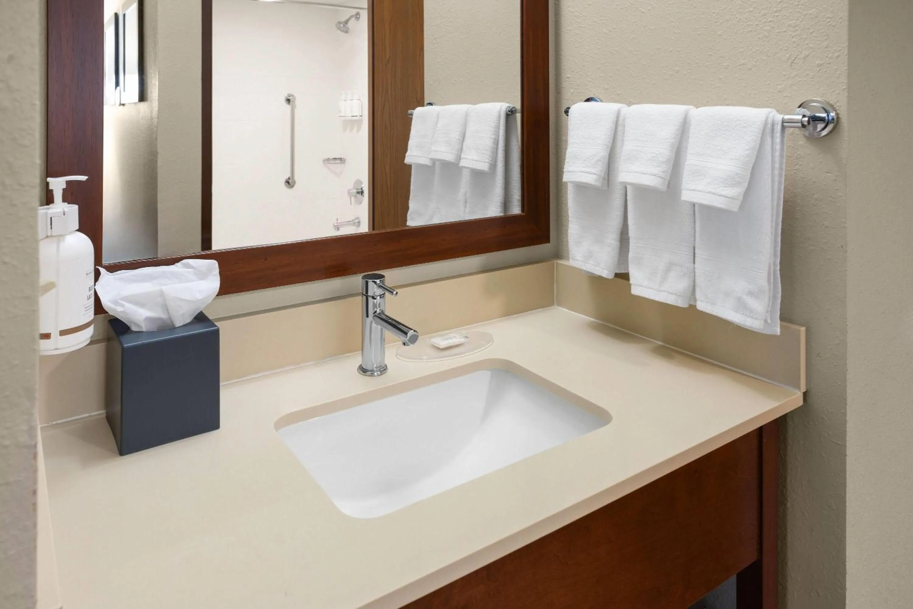 Bathroom in Wingate by Wyndham Pittsburgh New Stanton