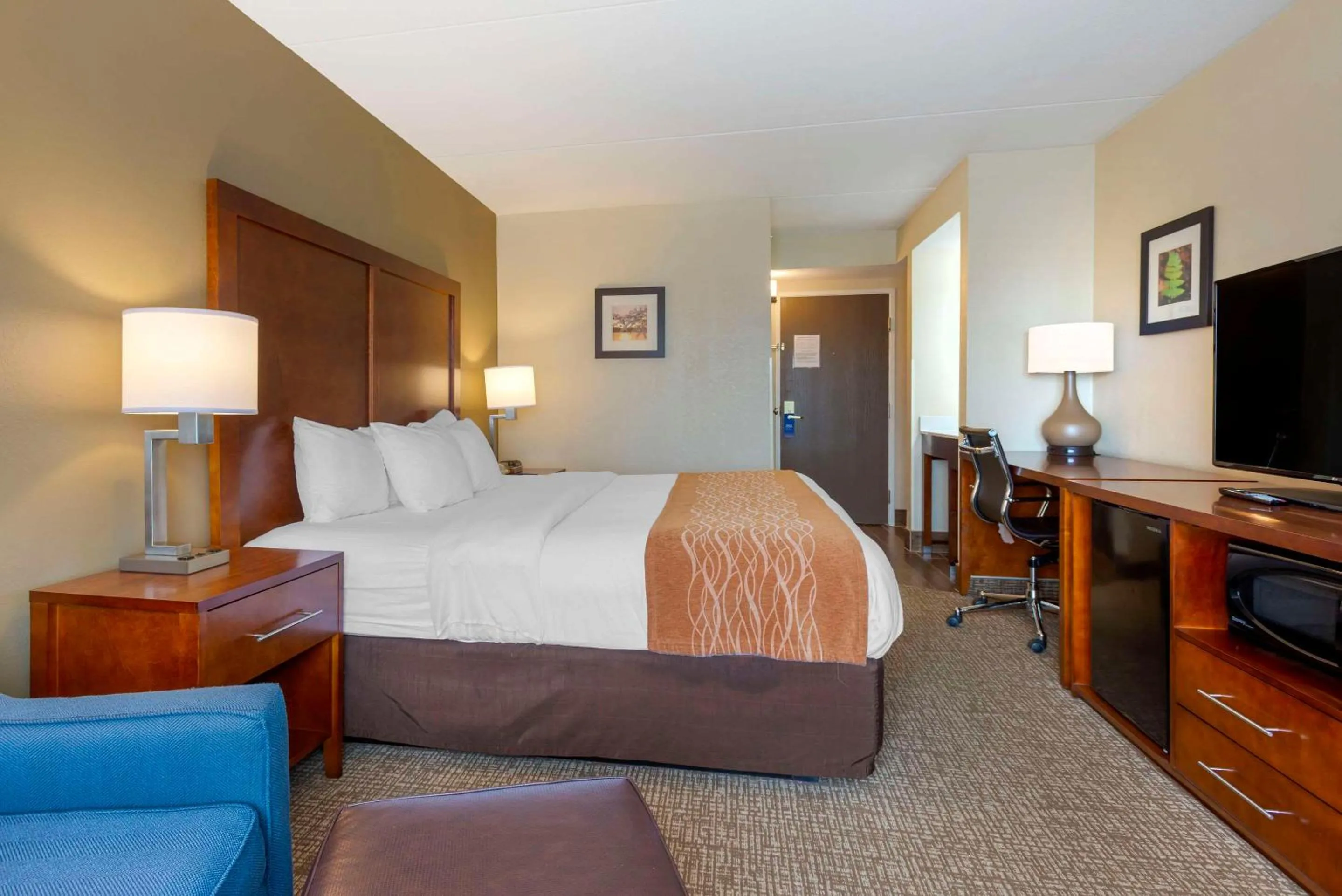 Bedroom, Bed in Comfort Inn & Suites Wilkes Barre - Arena