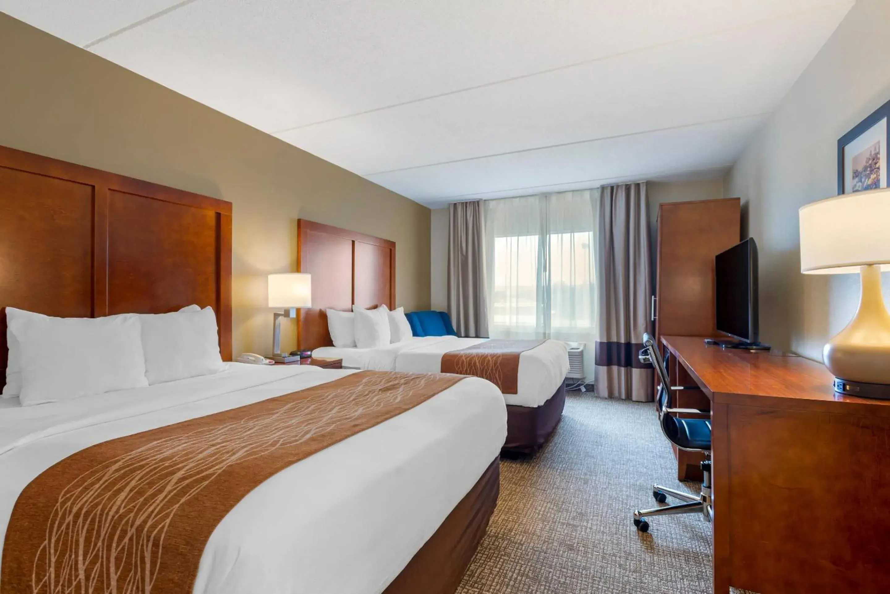 Bedroom, Bed in Comfort Inn & Suites Wilkes Barre - Arena Bedroom, Bed in Comfort Inn & Suites Wilkes Barre - Arena