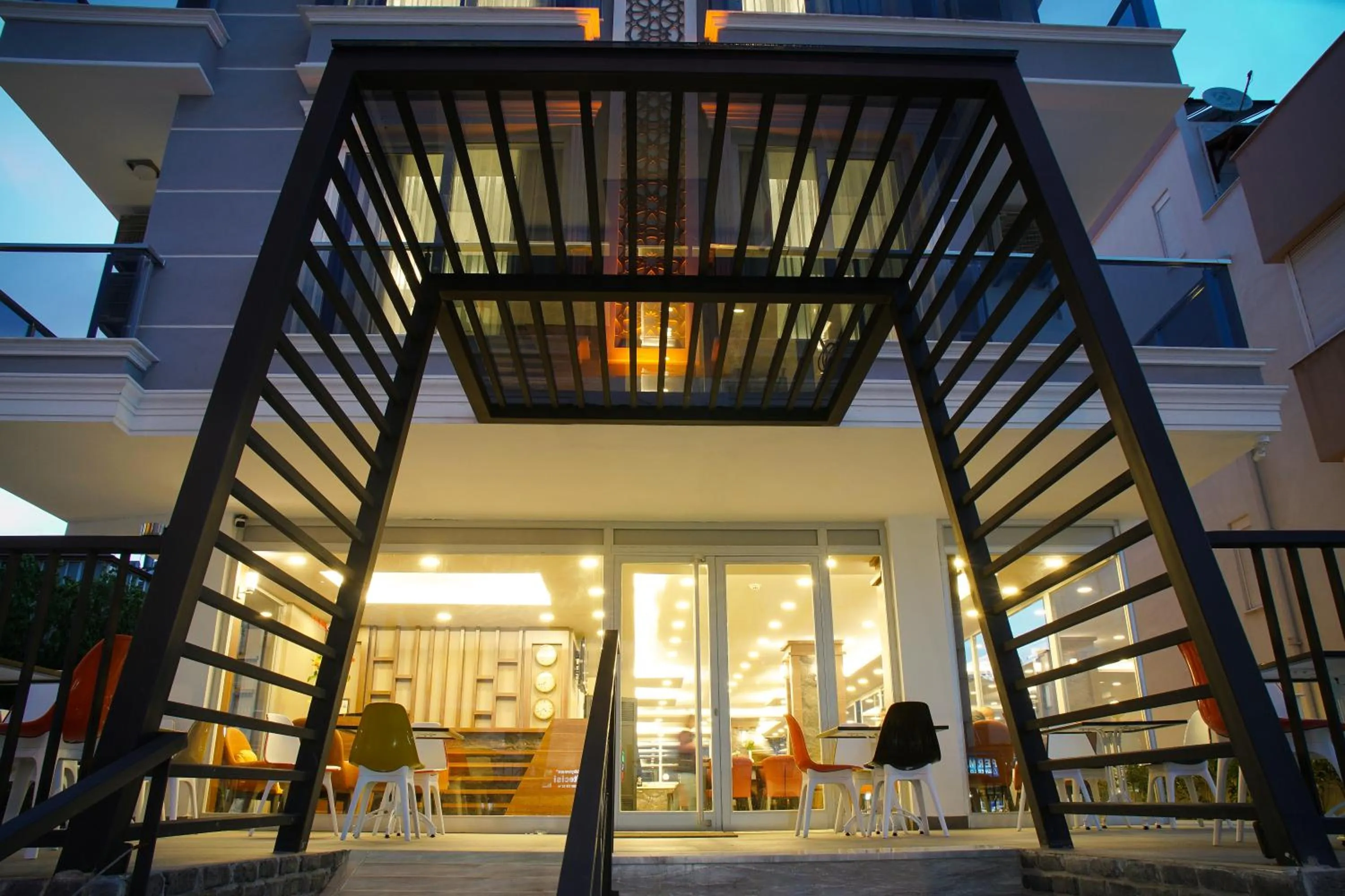 Facade/entrance in AF-RA Hotel