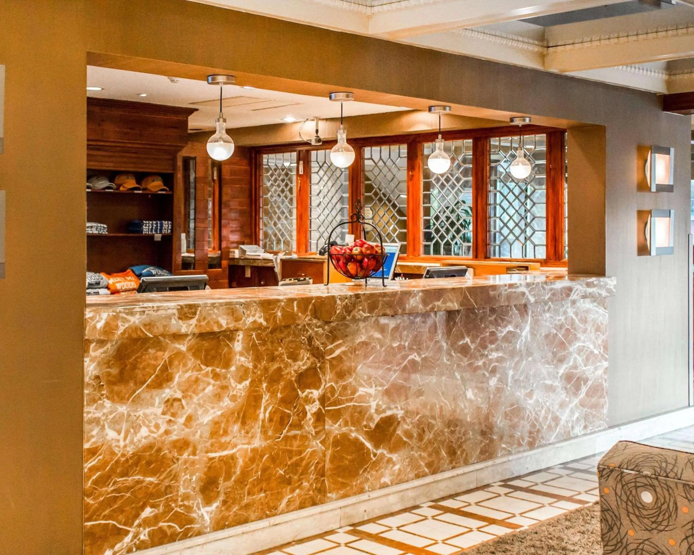 Lobby or reception in The Woodlands Inn