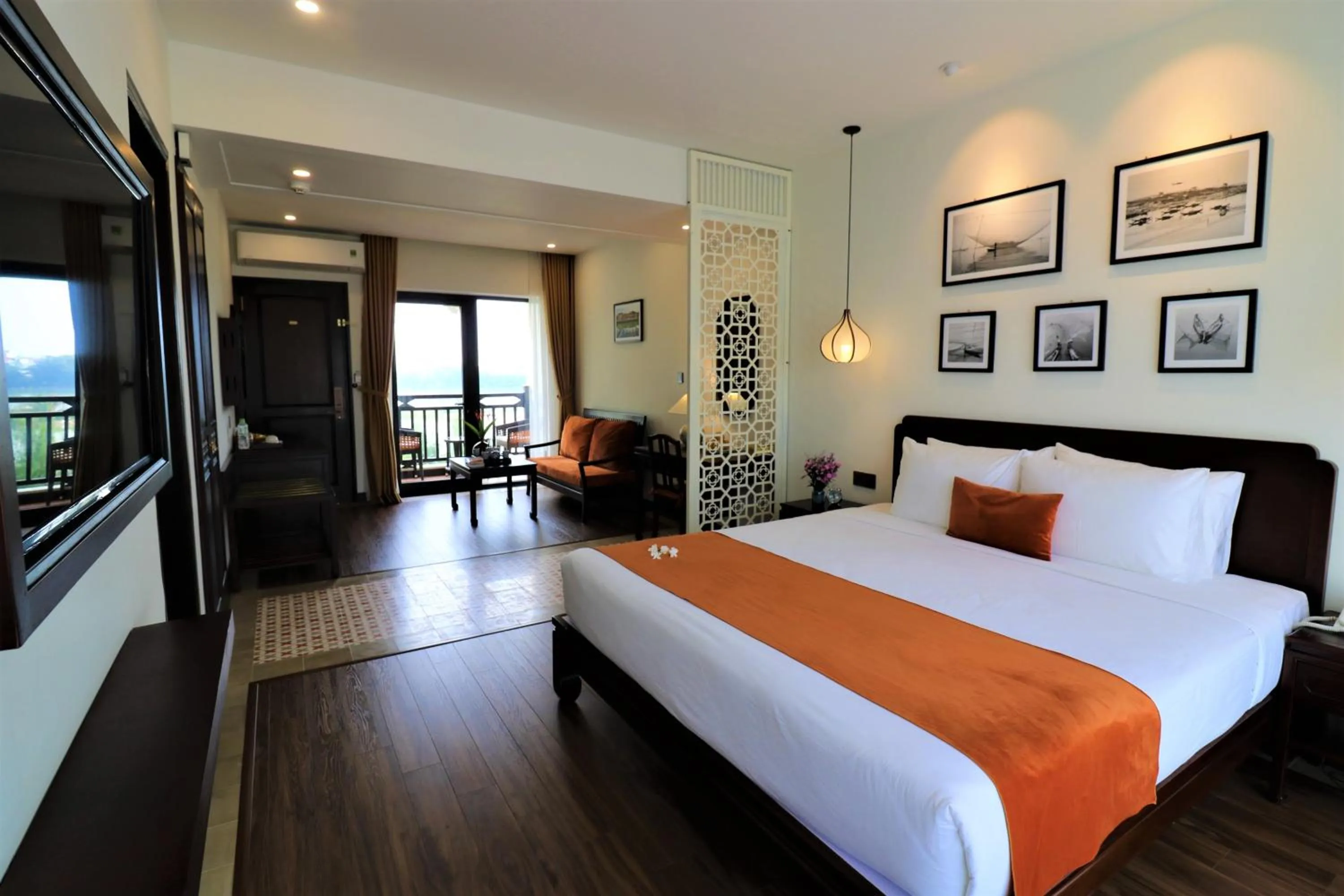 Bed in Roxana River Villa