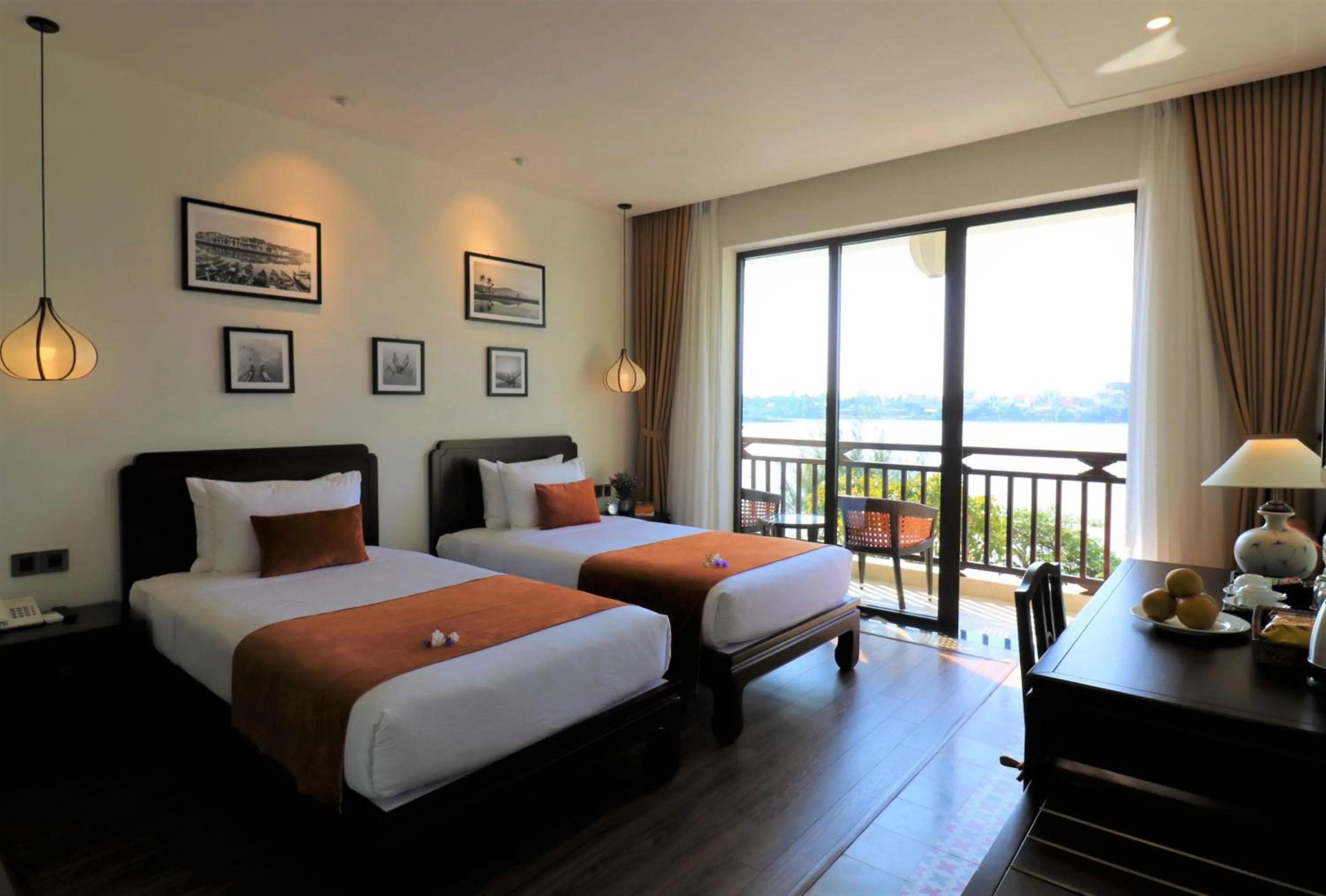 Bed in Roxana River Villa