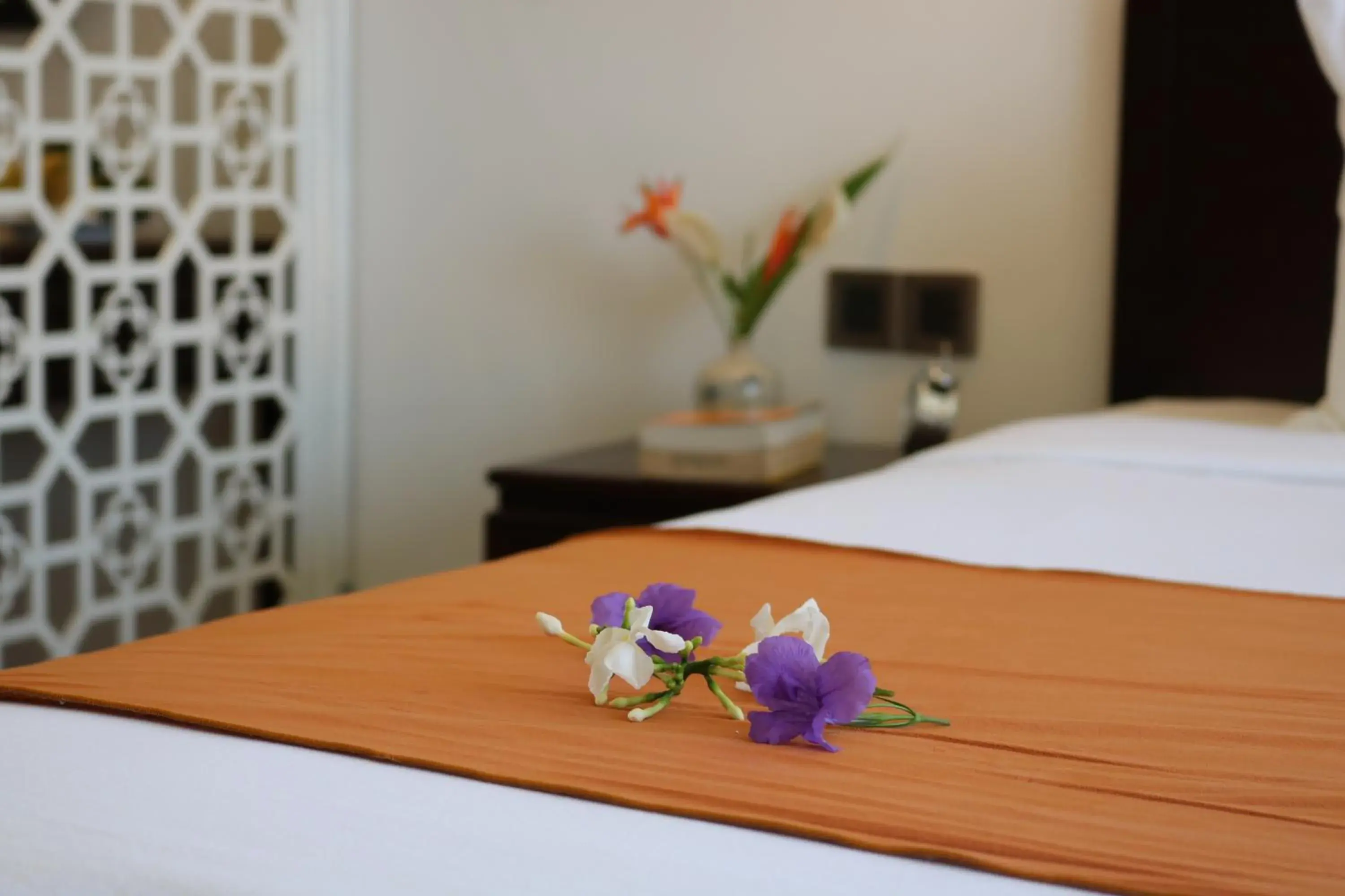 Bed in Roxana River Villa Bed in Roxana River Villa