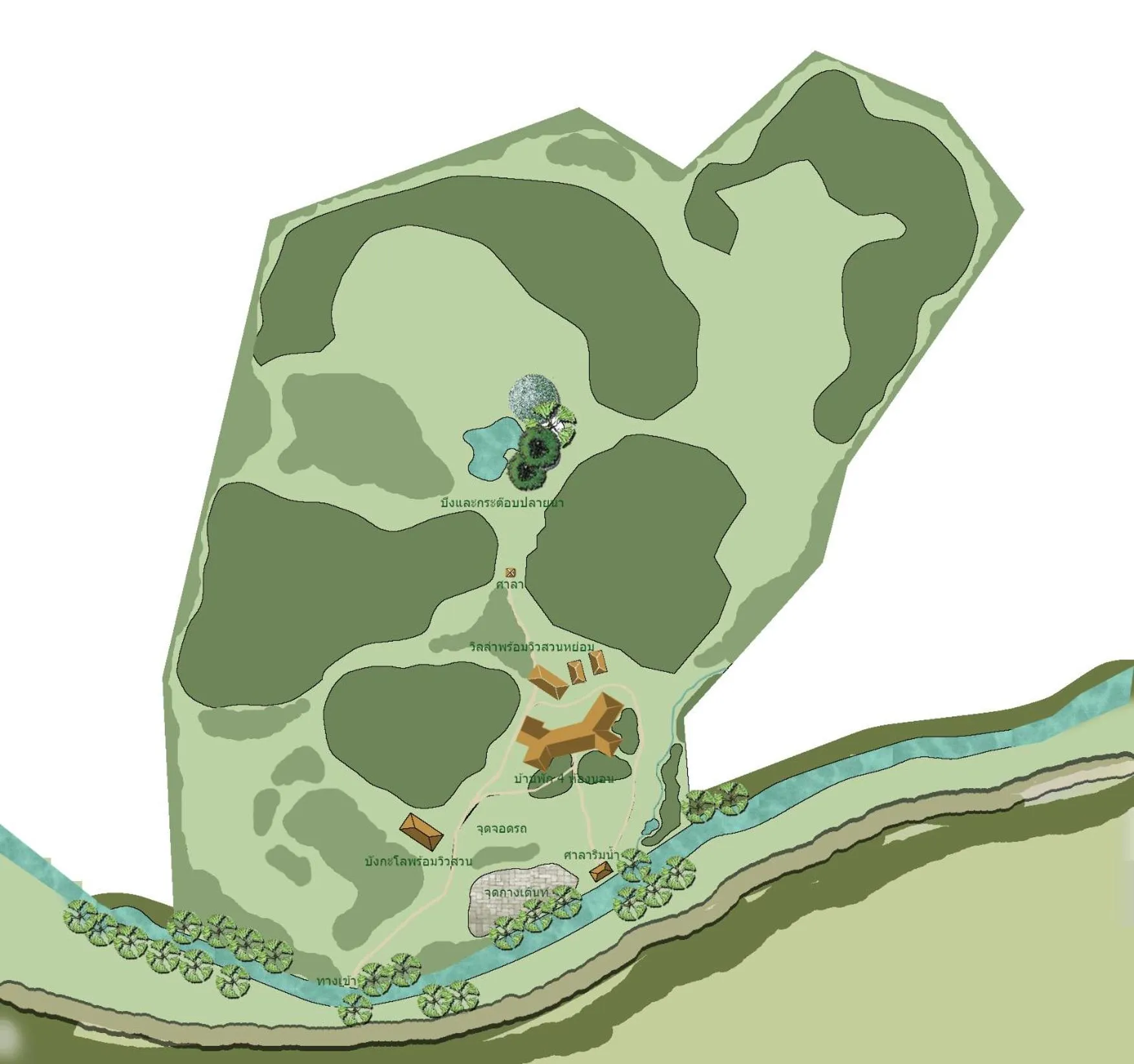 Floor plan in Villa Darakorn Hill Country House