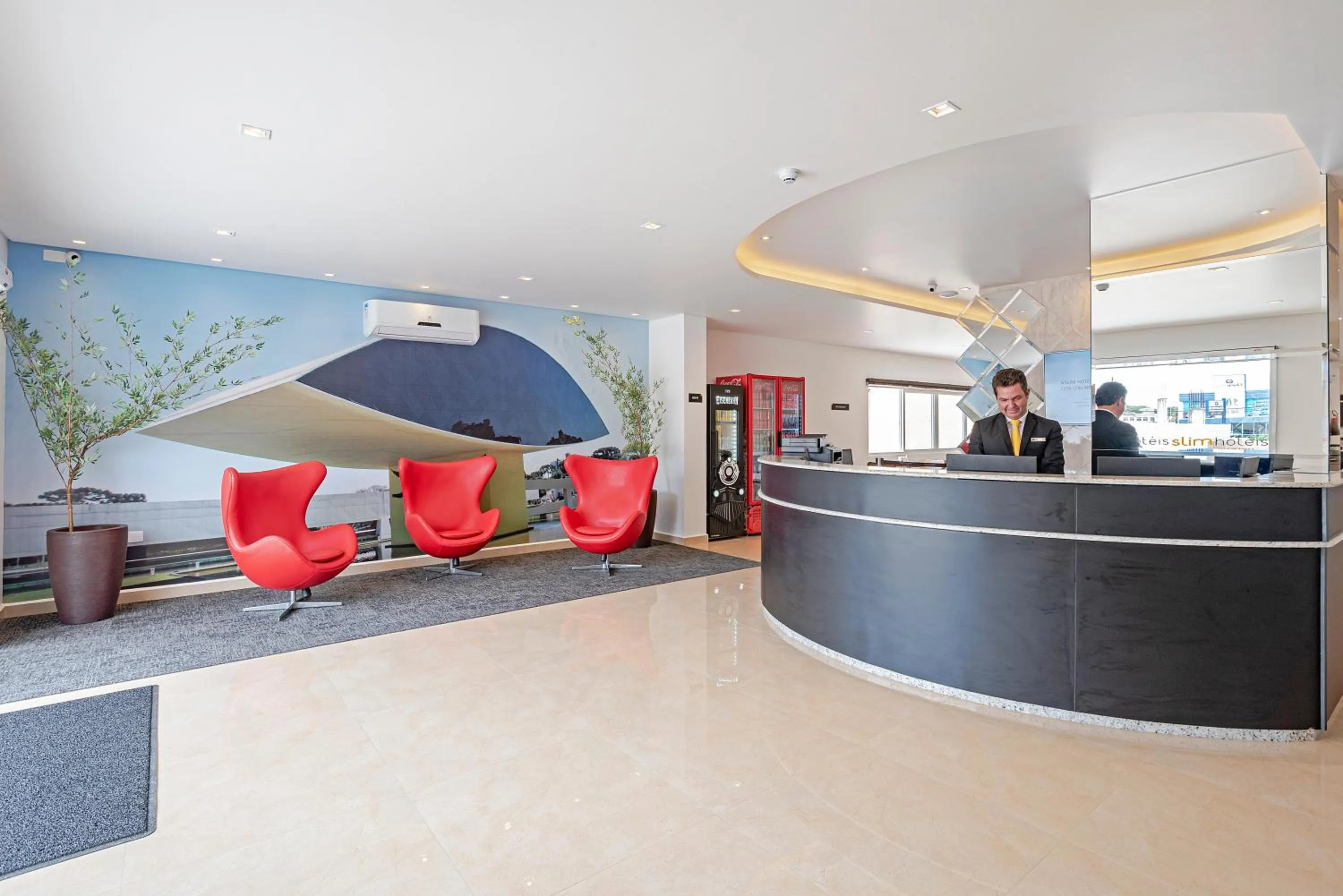 Lobby or reception in Slim Curitiba João Bettega