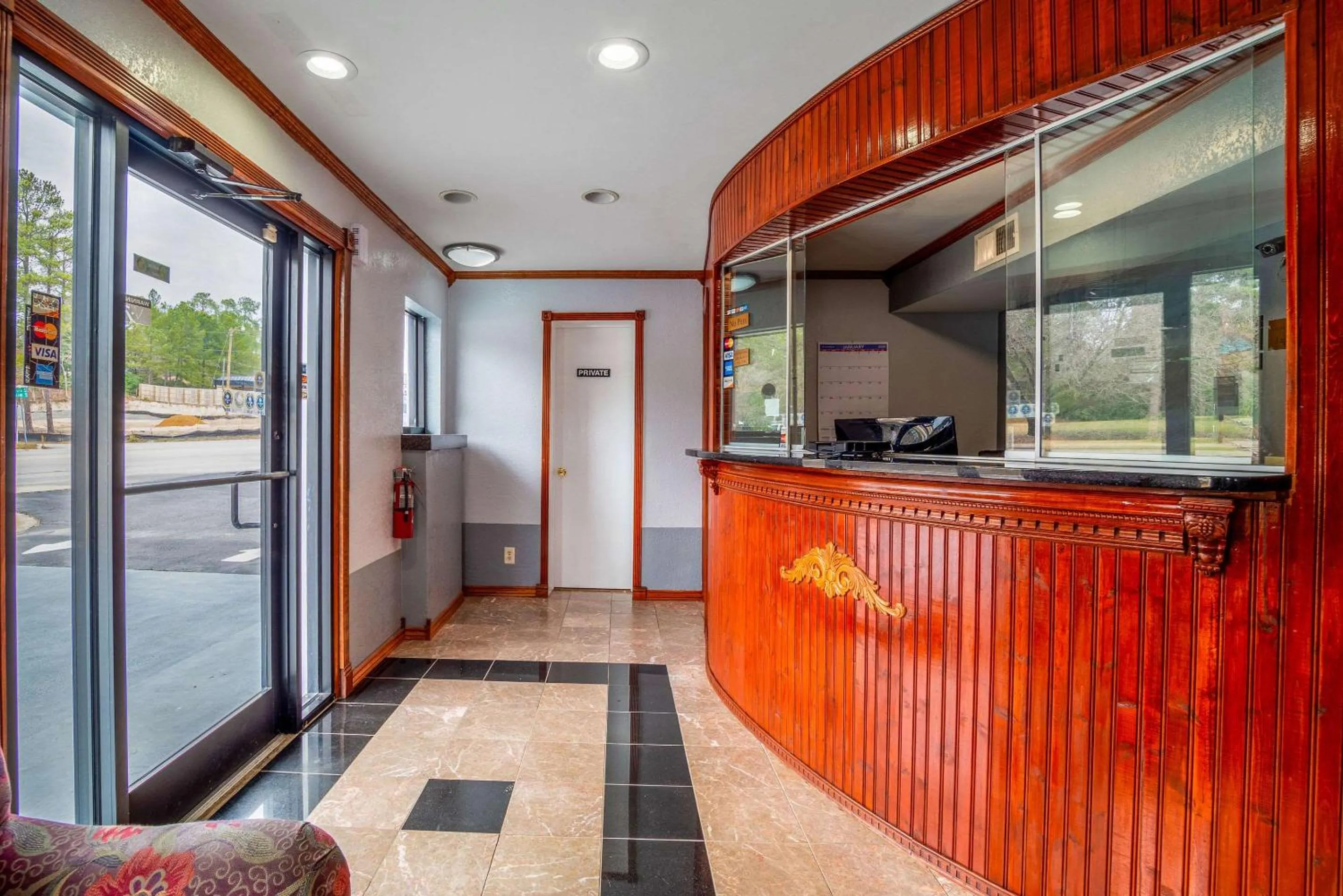 Lobby or reception in Rodeway Inn & Suites Fort Jackson