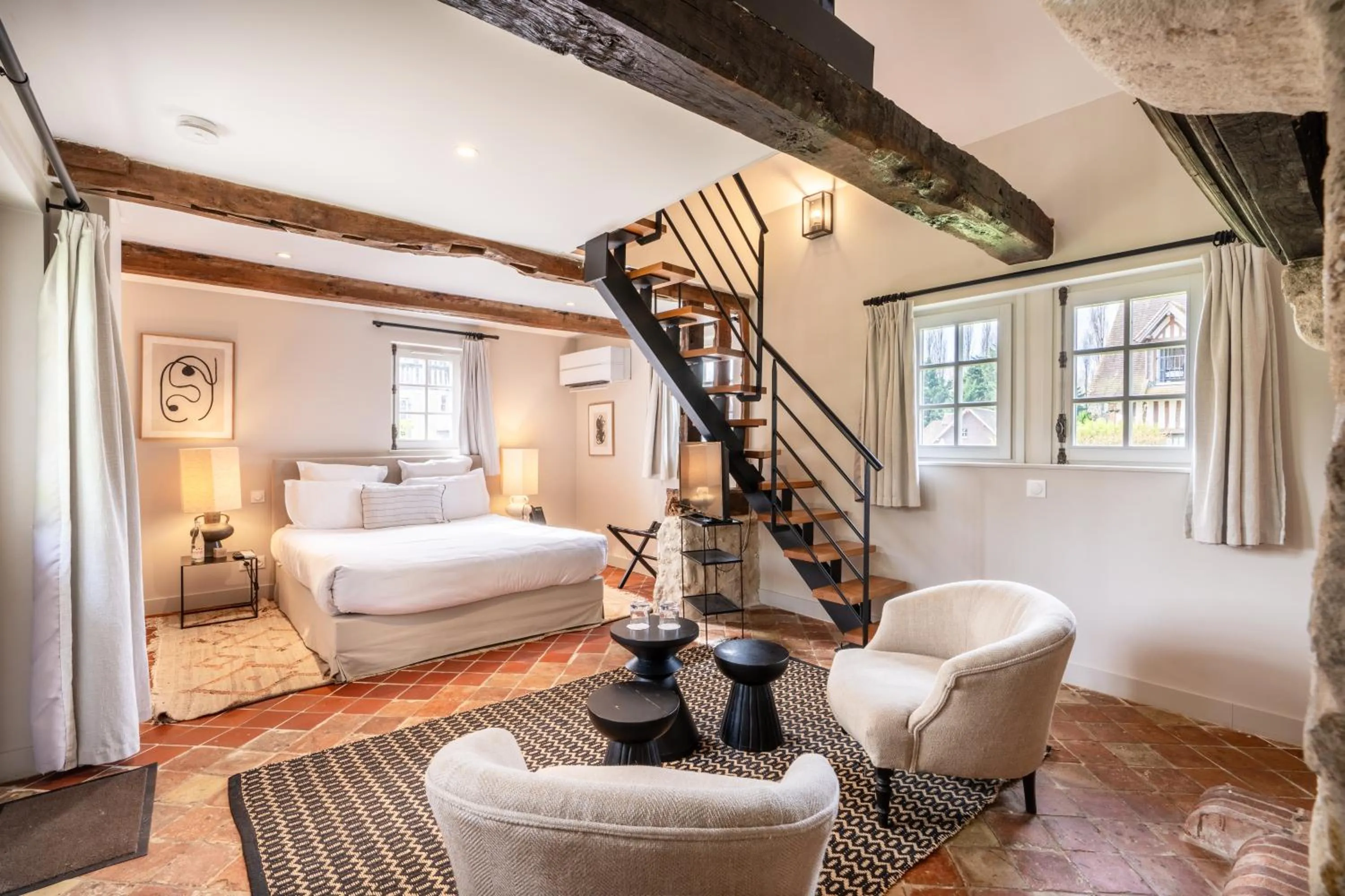 Bedroom, Bed in Les Manoirs des Portes de Deauville - Small Luxury Hotel Of The World