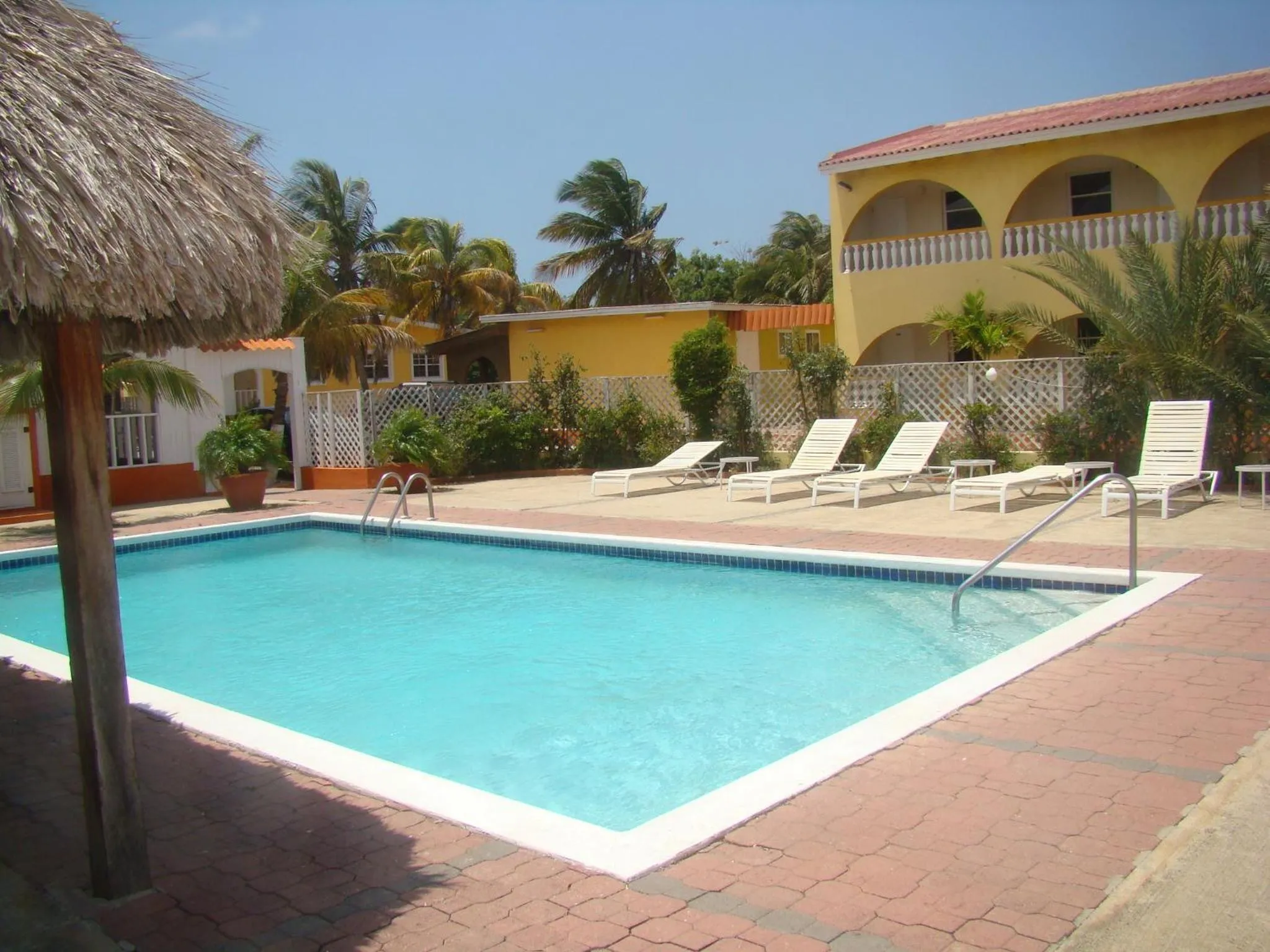 Pool view in Coconut Inn