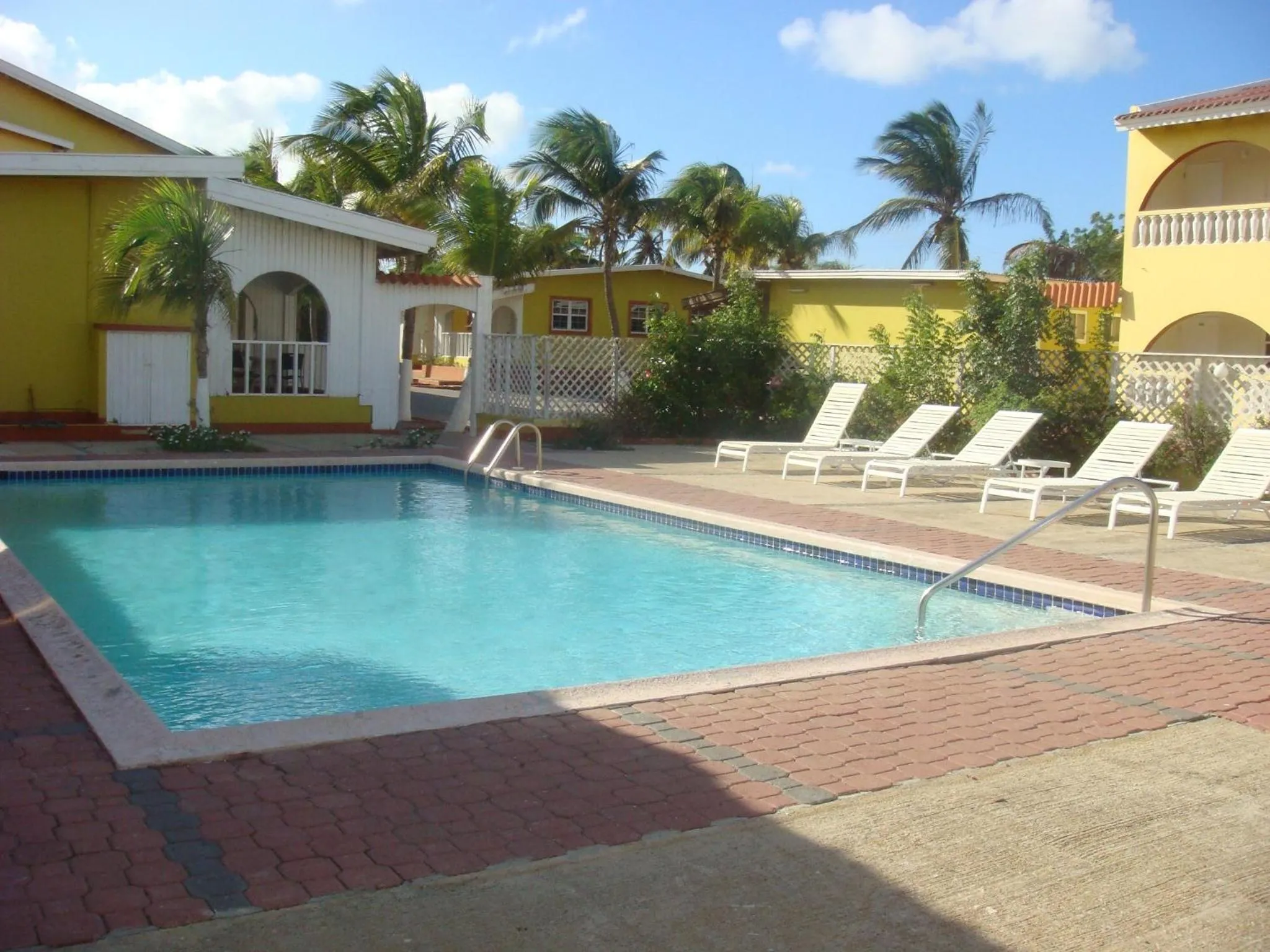 Pool view in Coconut Inn
