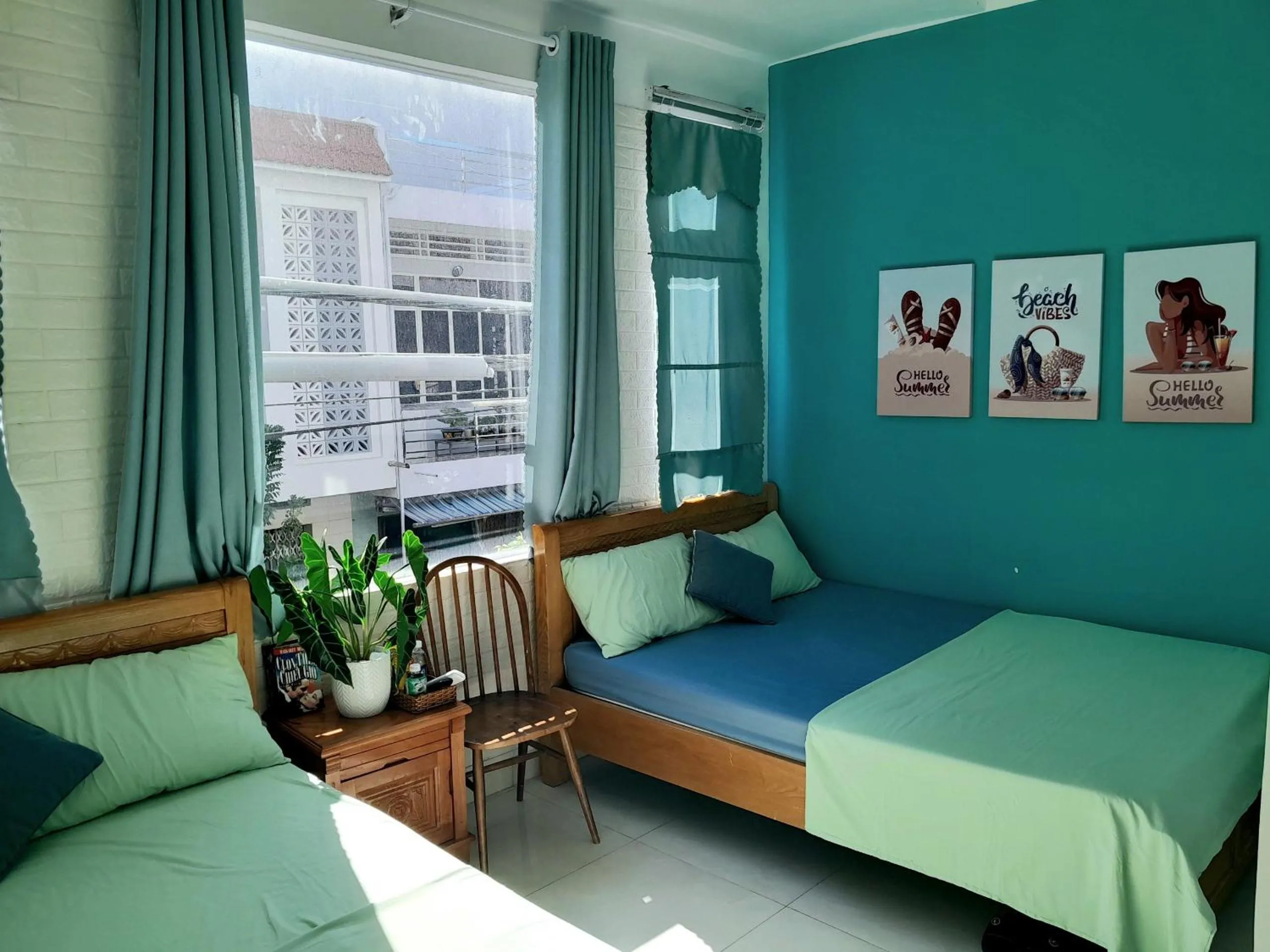 Quadruple Room with Private Bathroom in Sông Suối Homestay