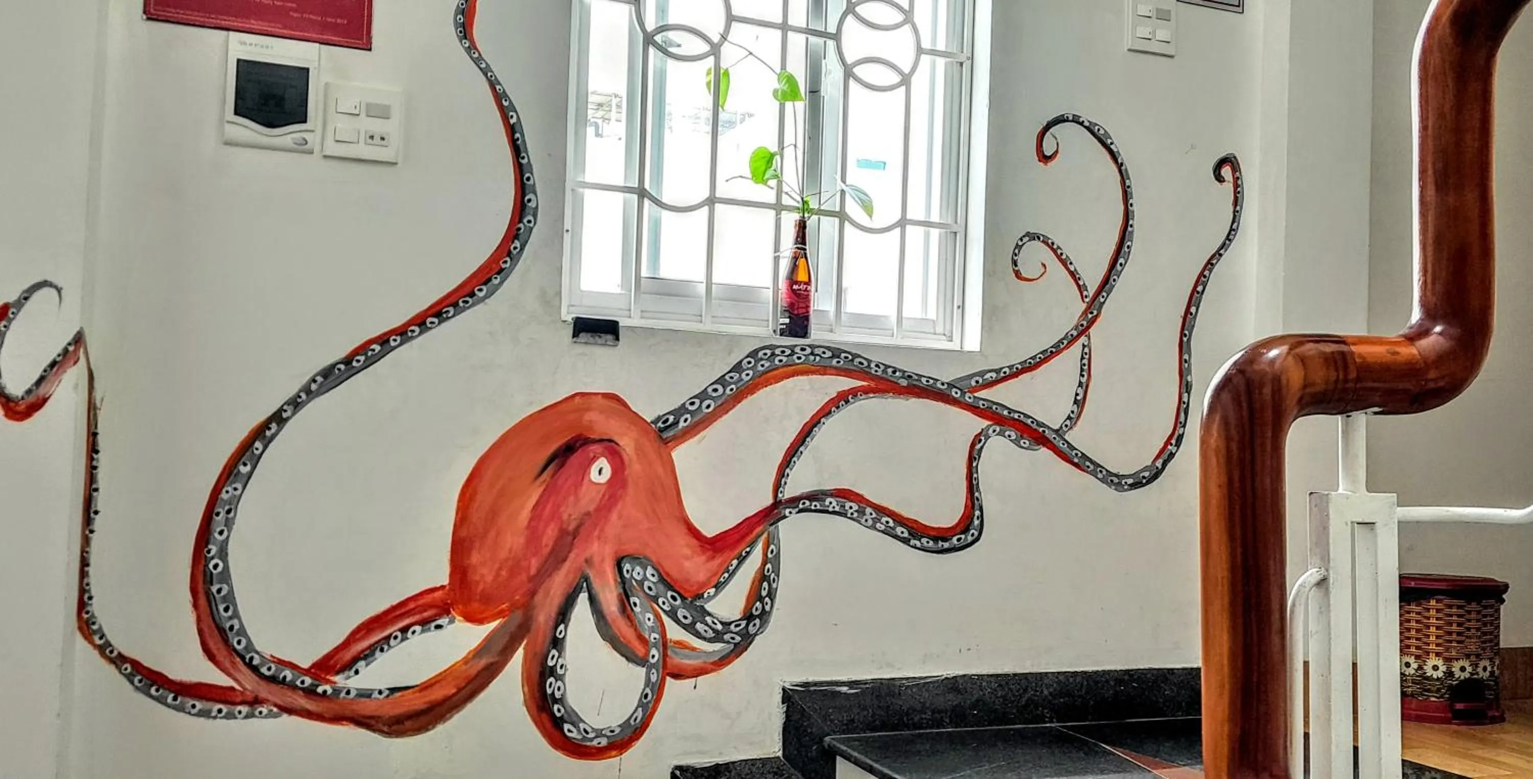 Decorative detail in Sông Suối Homestay