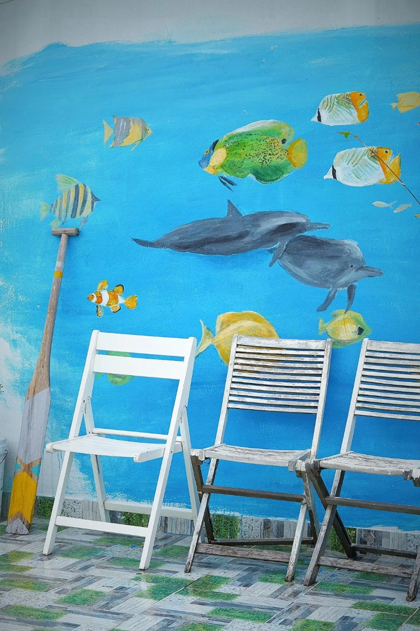 Decorative detail in Sông Suối Homestay