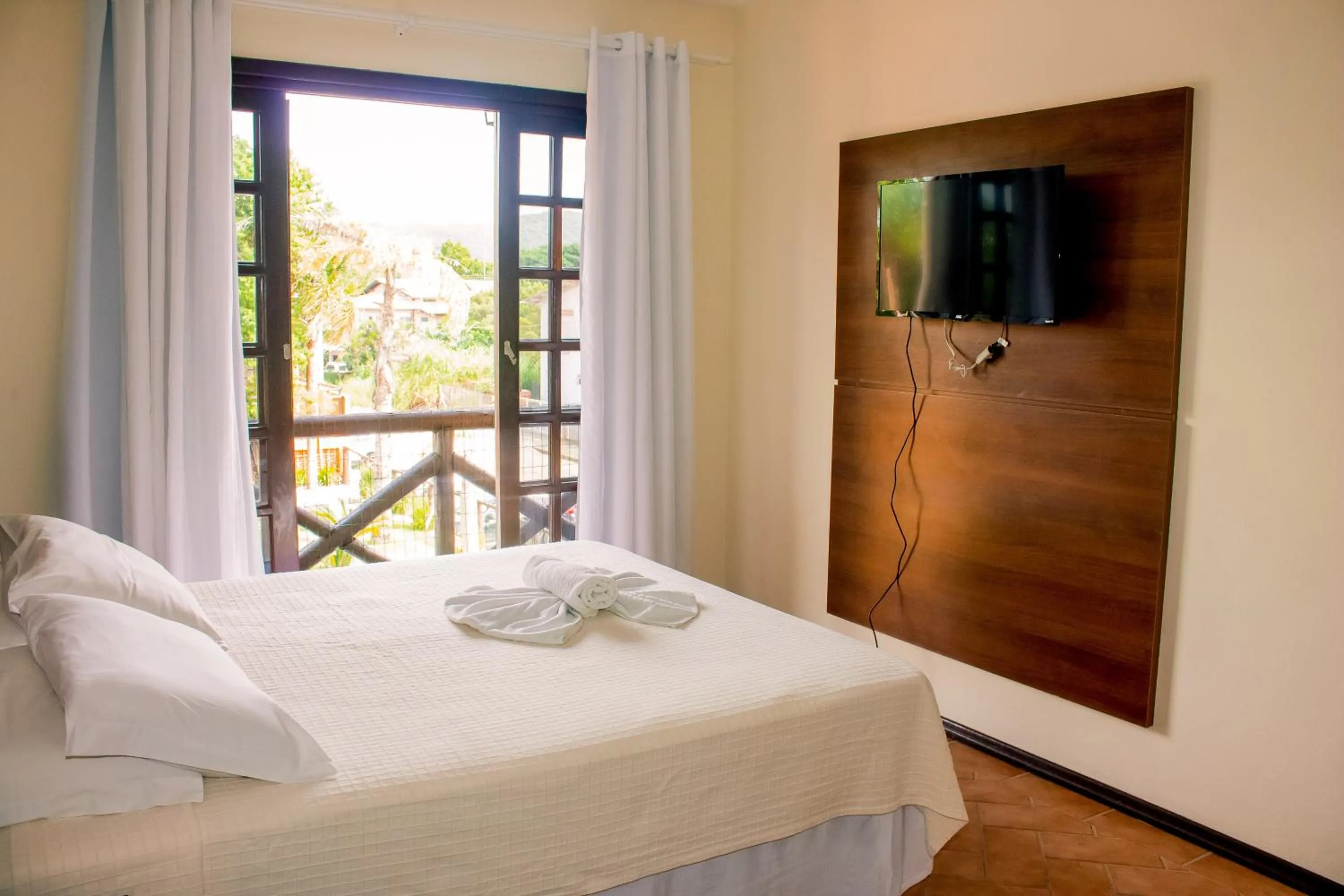 Bed in Pousada Canto Grande