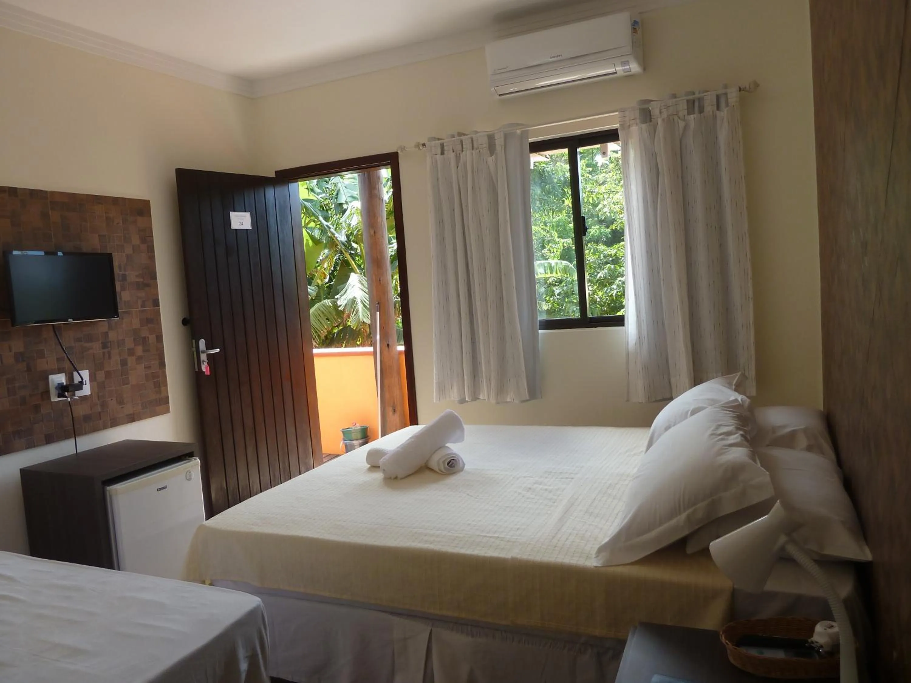 Bed in Pousada Canto Grande