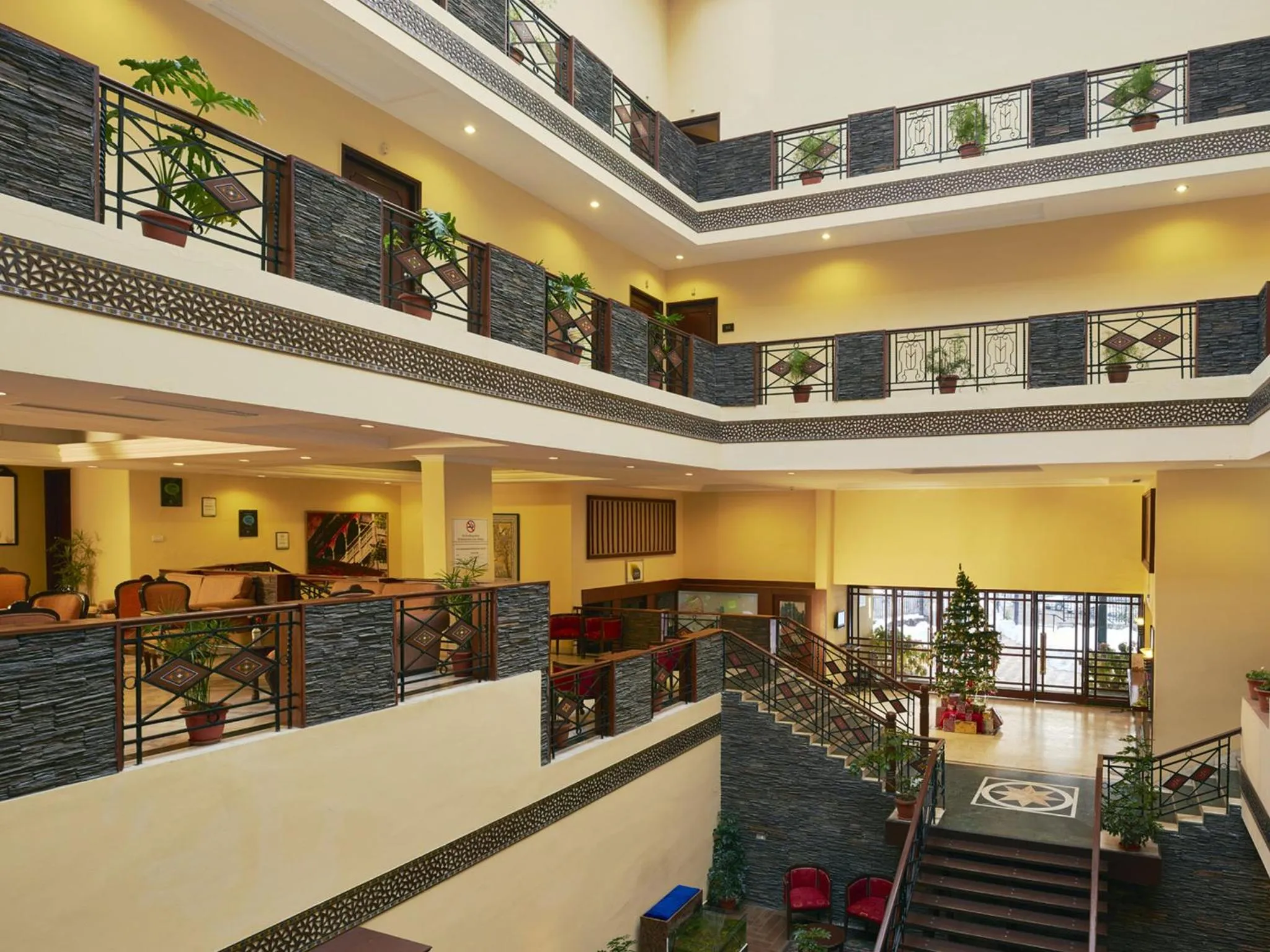 Decorative detail in Club Mahindra Snow Peaks Manali