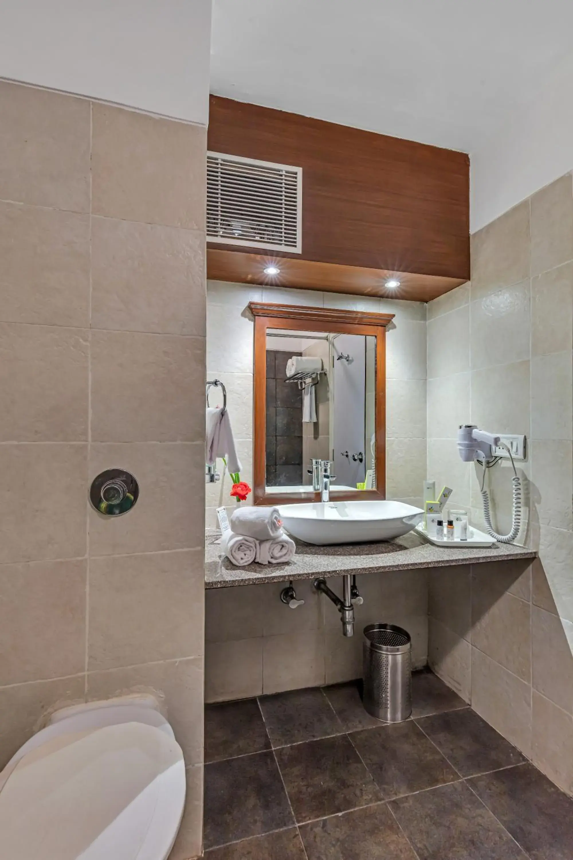 Bathroom in Club Mahindra Snow Peaks Manali Bathroom in Club Mahindra Snow Peaks Manali