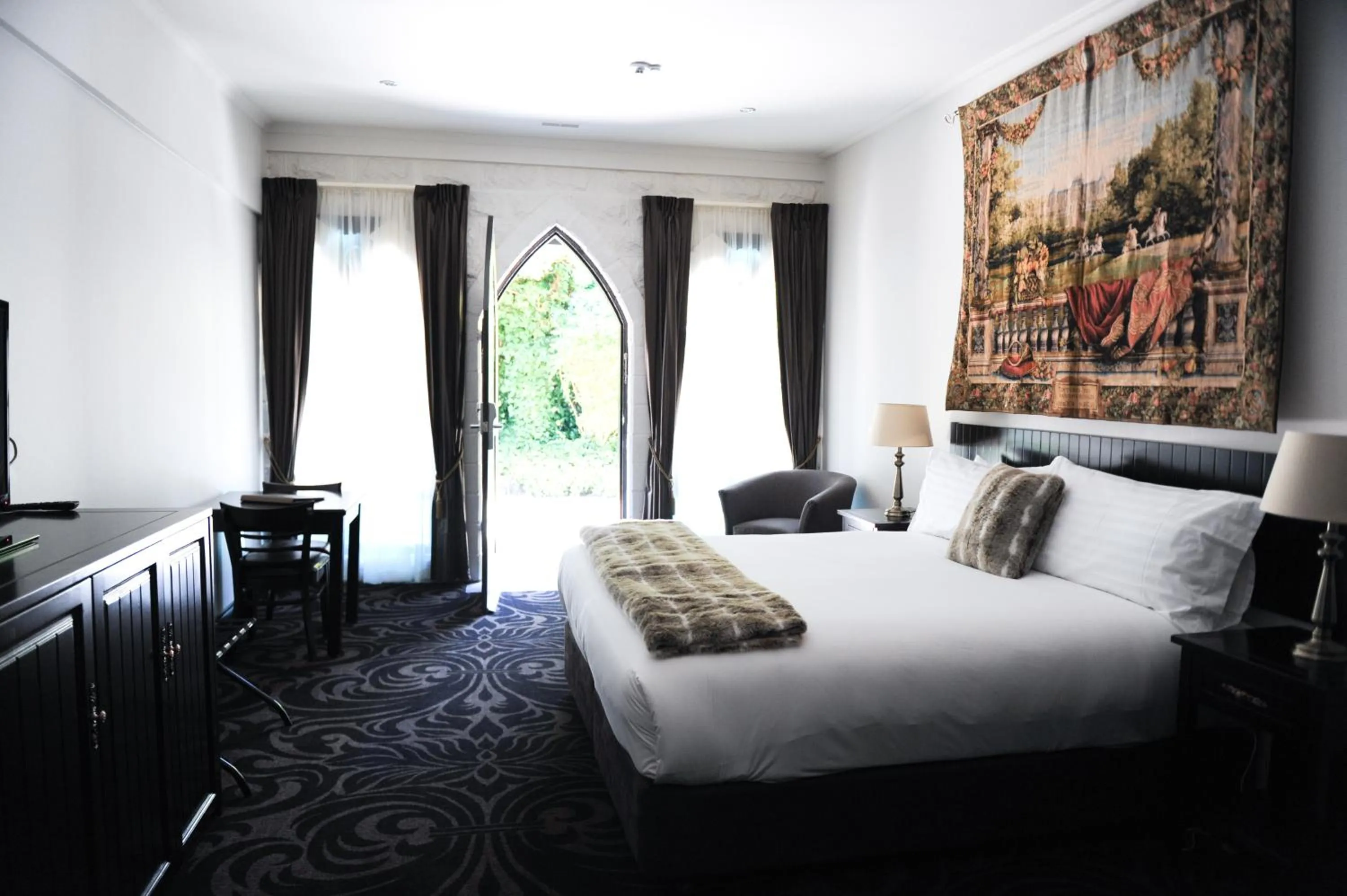 Bed in Kryal Castle Ballarat