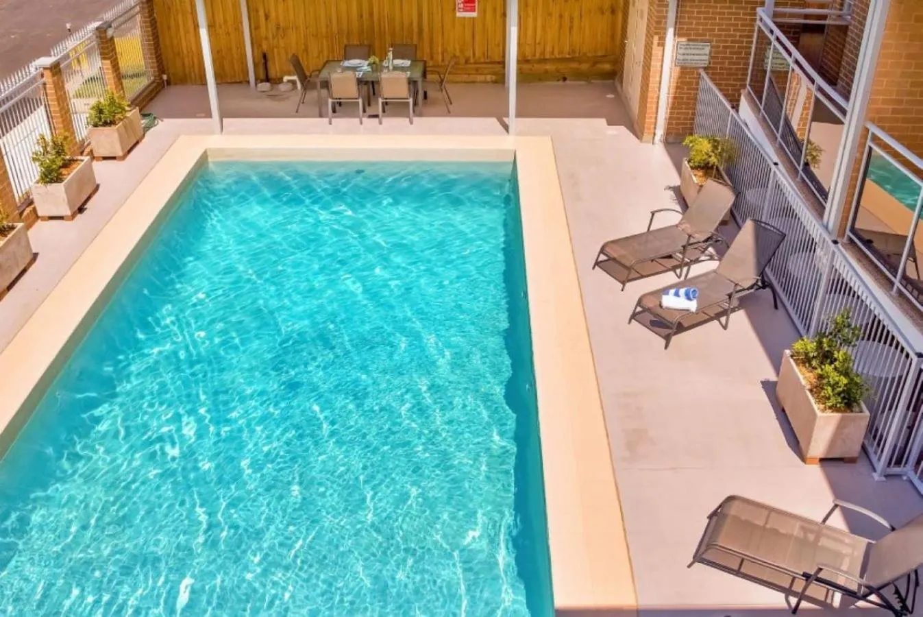 Pool view in Copacabana Shores