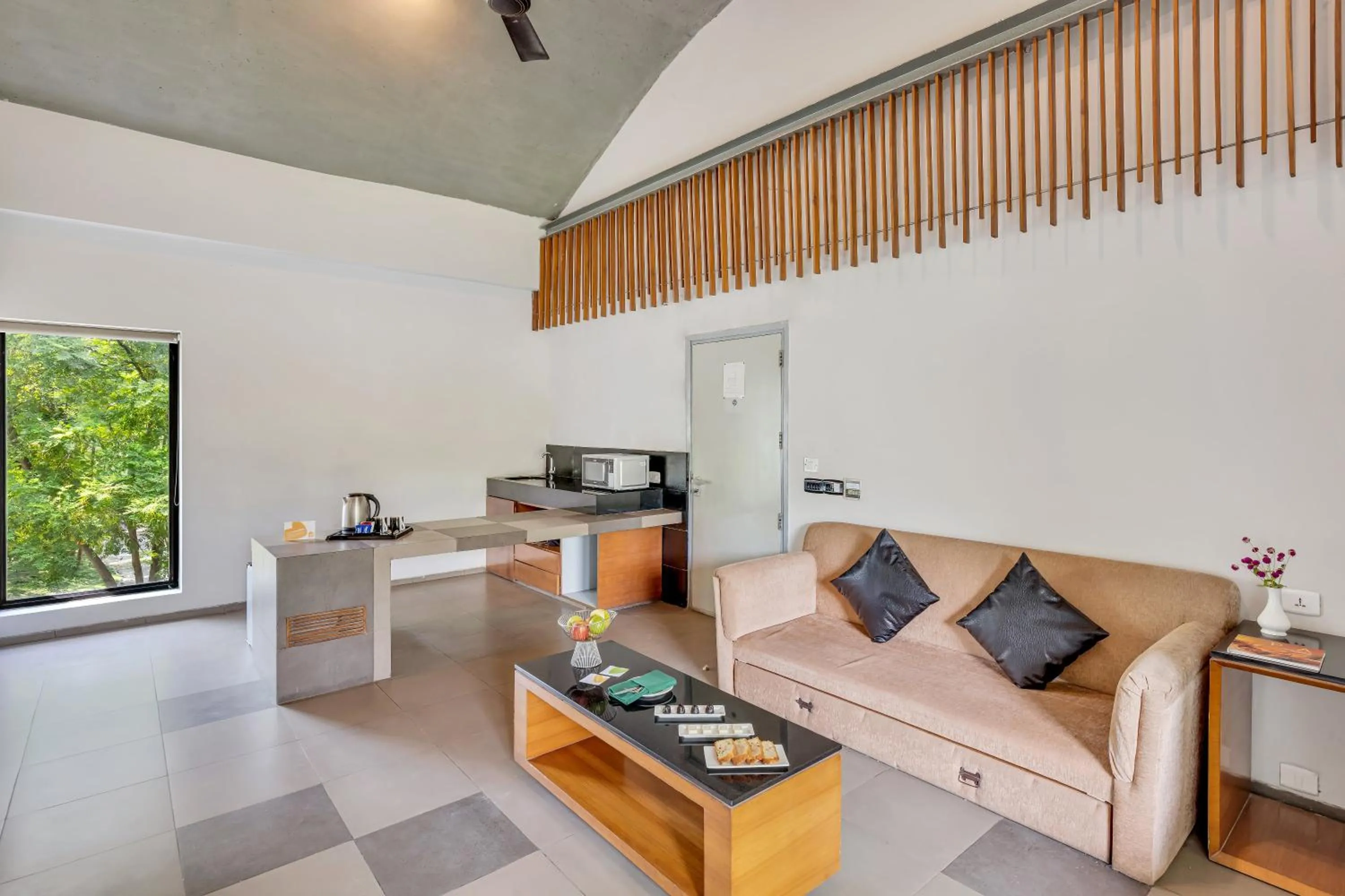 Living room in Club Mahindra Corbett