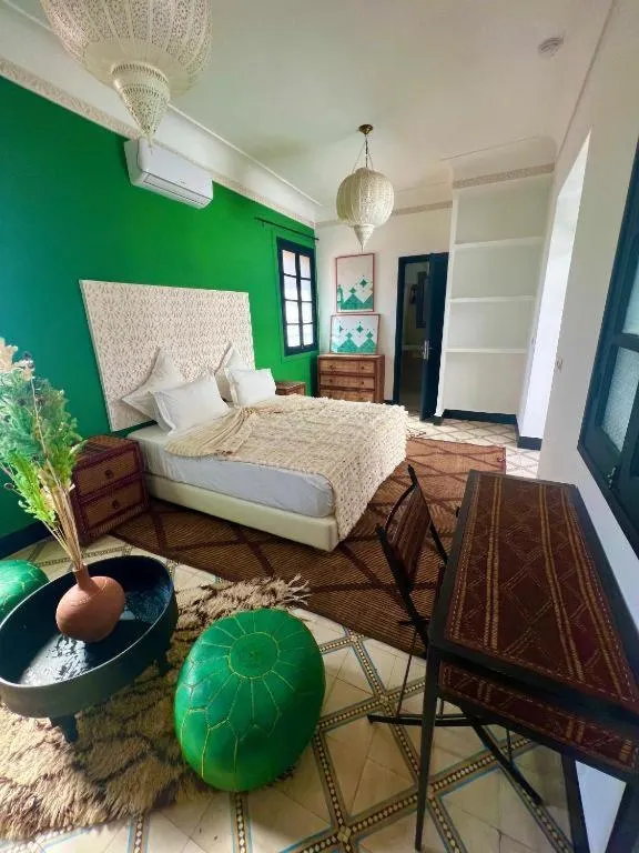 Bed in Riad New Moon