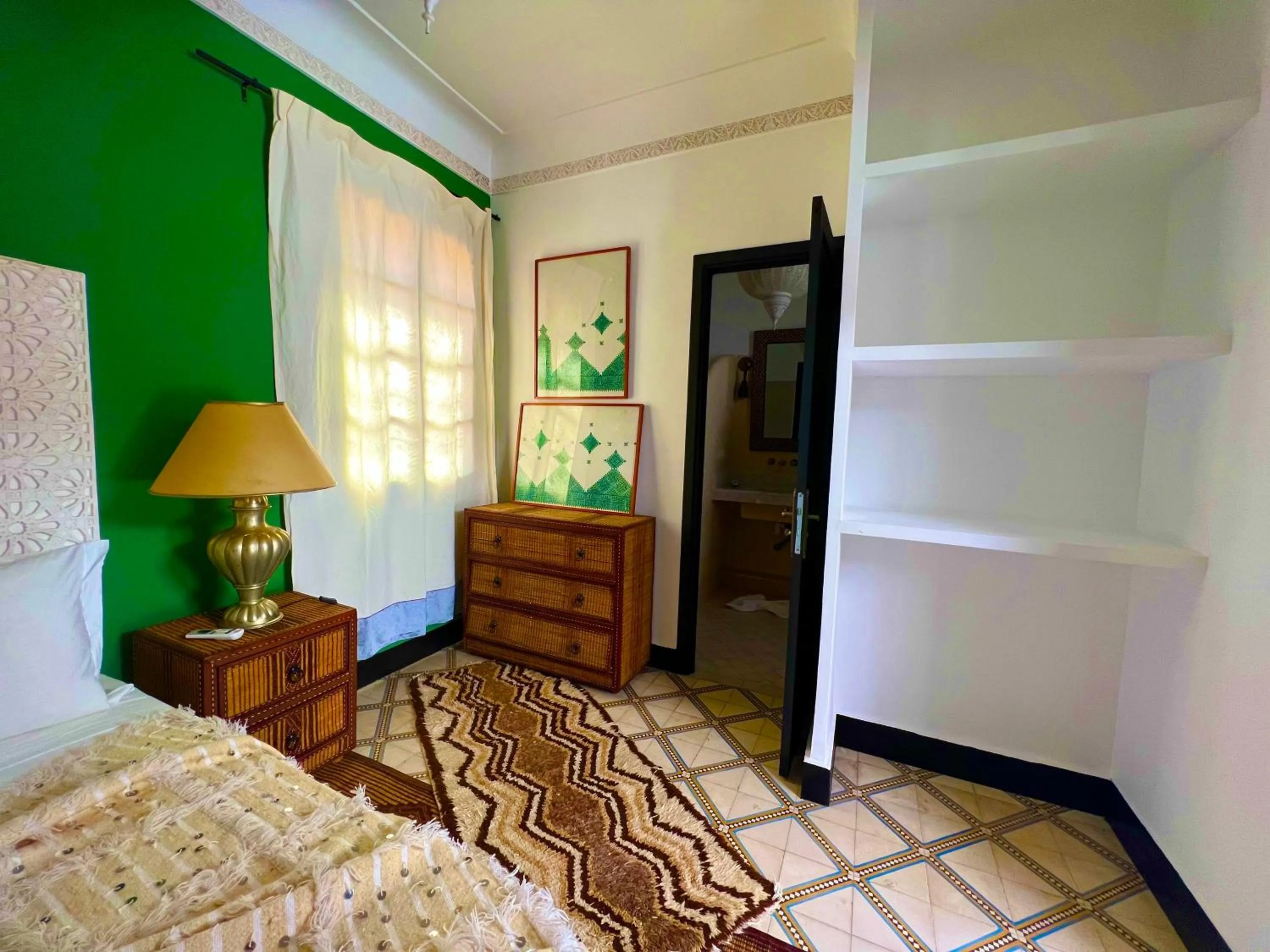 Bed in Riad New Moon