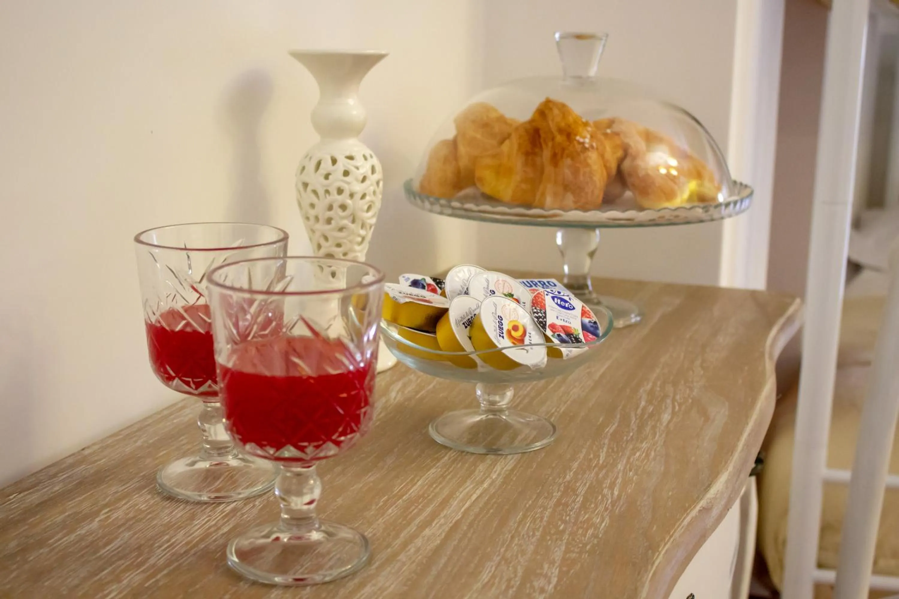 Food and drinks in B&B Xenia Pompei