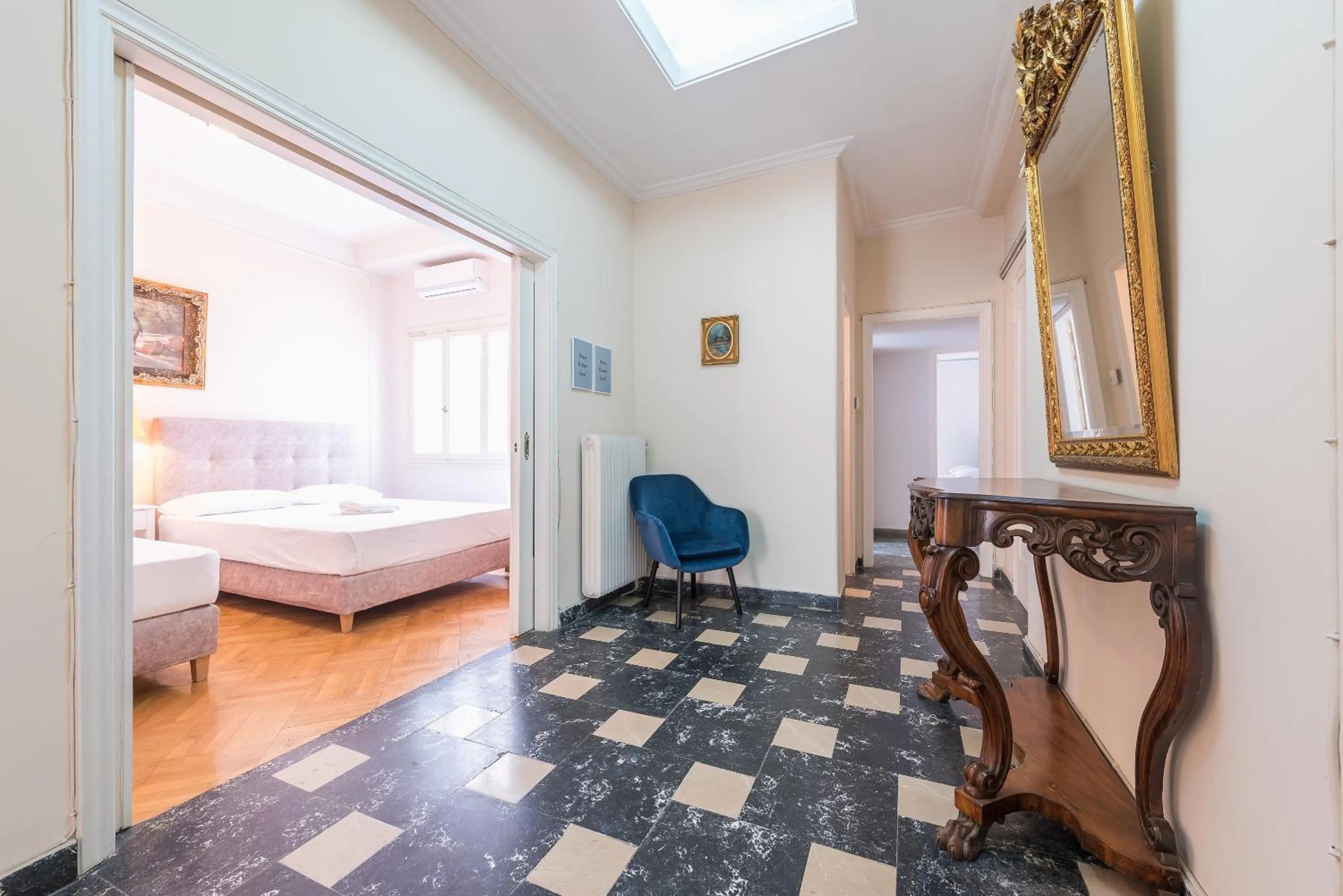 Bed in Athens Empire Paradise Apartment