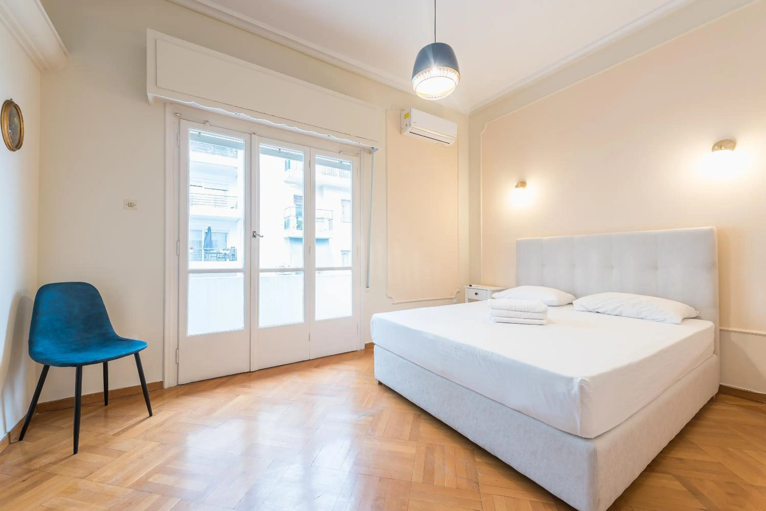 Bed in Athens Empire Paradise Apartment