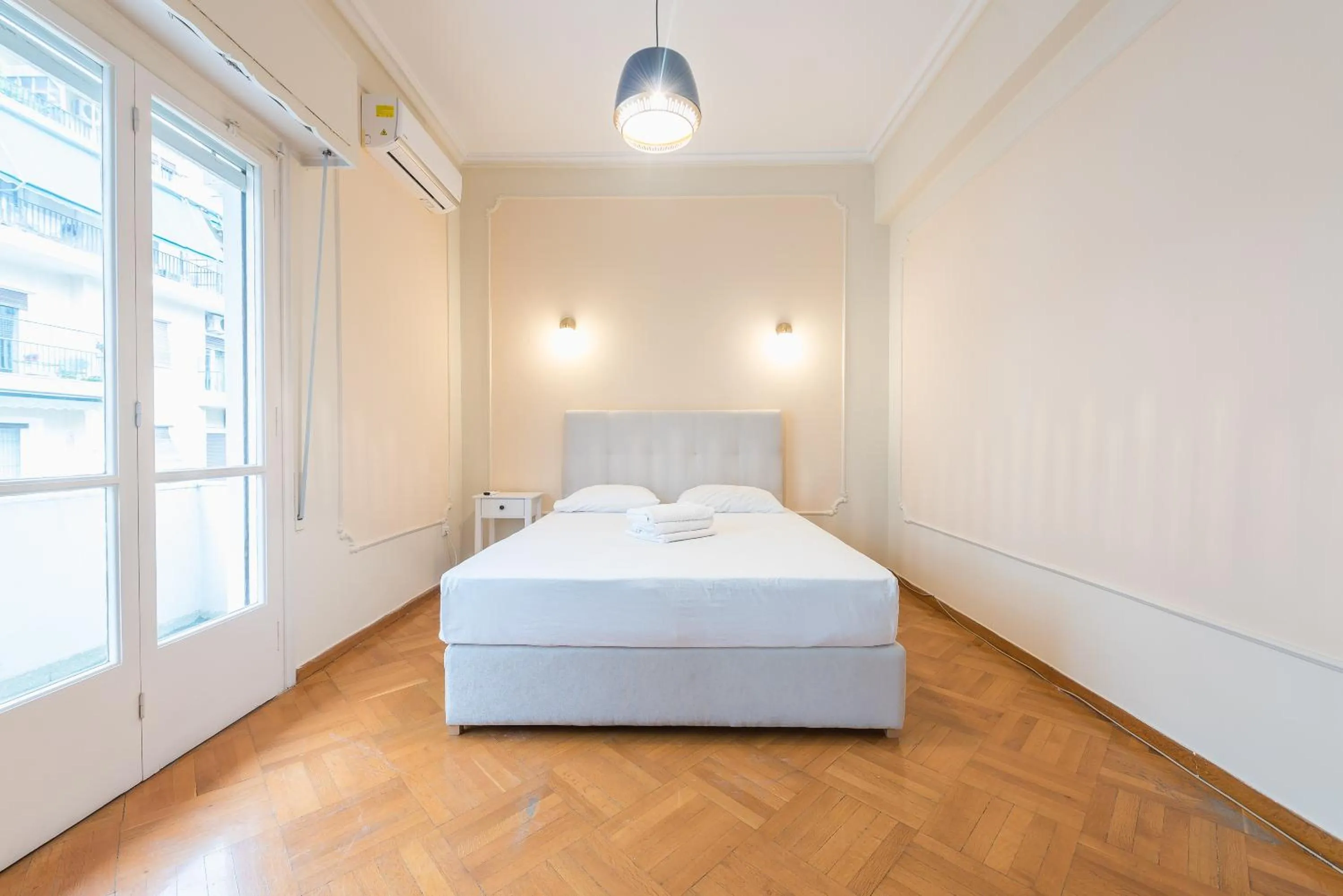 Bed in Athens Empire Paradise Apartment