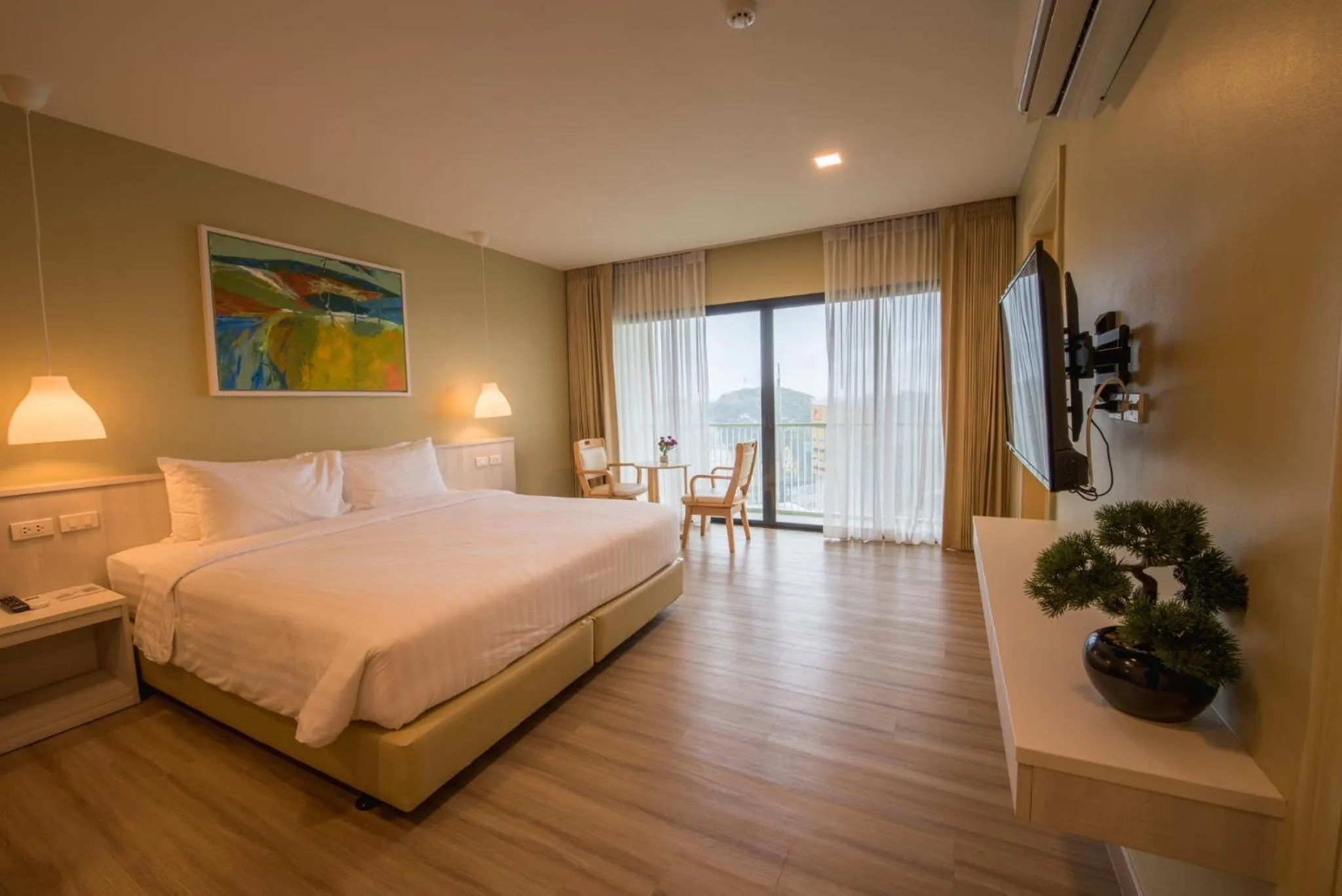 Bed in Porestva Hotel Sriracha