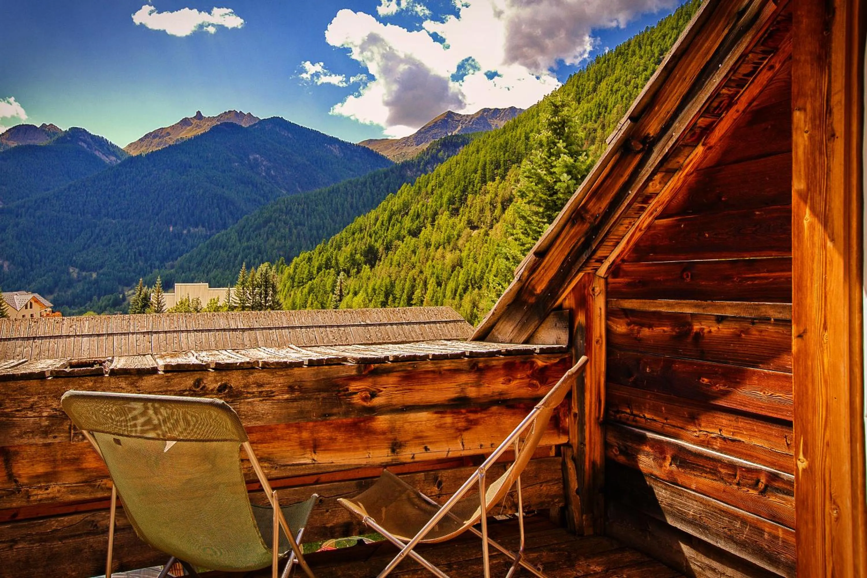 Balcony/Terrace in Hôtel & Spa La Ferme de l'Izoard