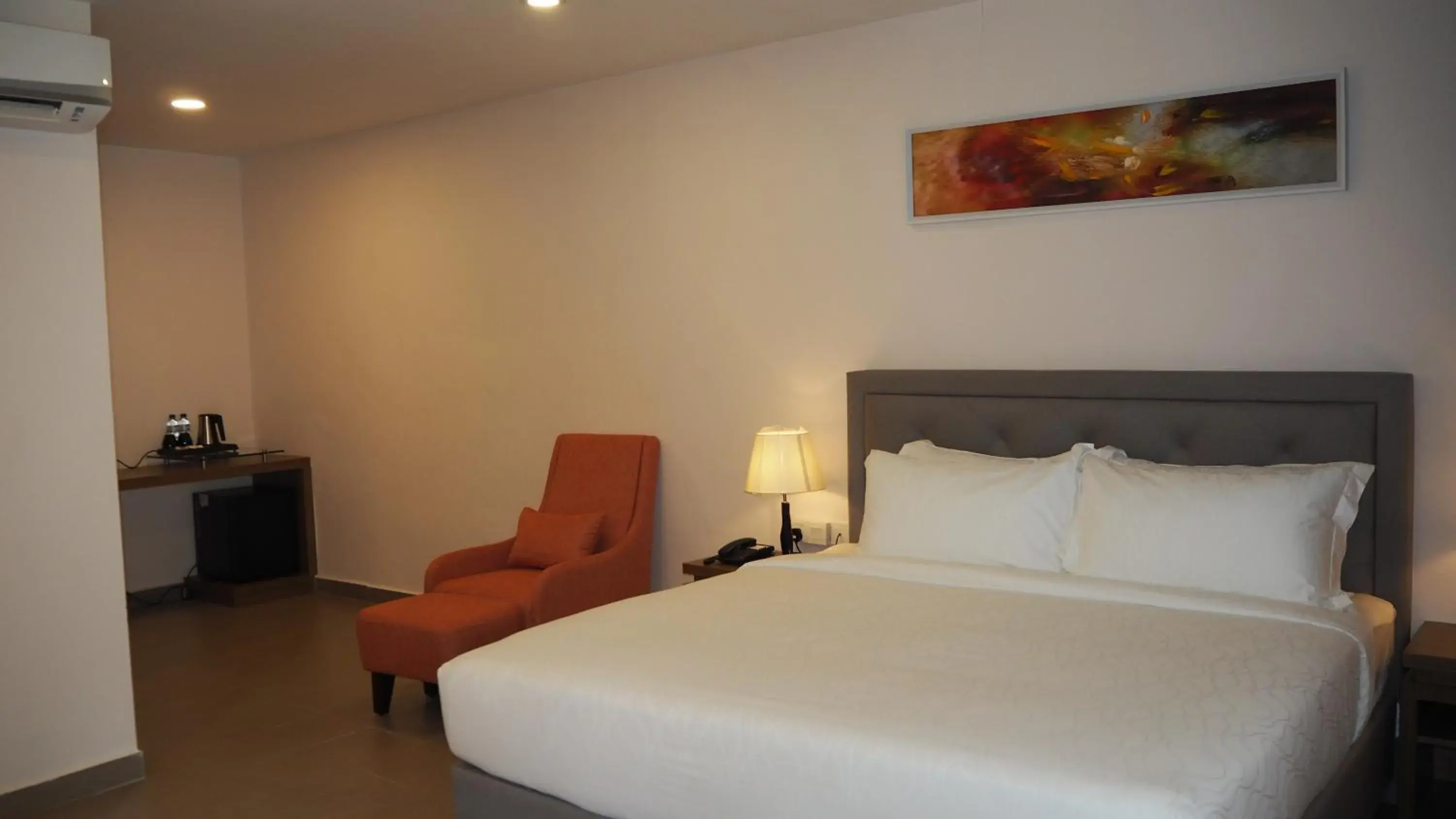 Bed in Lotus Seaview Beach Resort, Pengerang Bed in Lotus Seaview Beach Resort, Pengerang