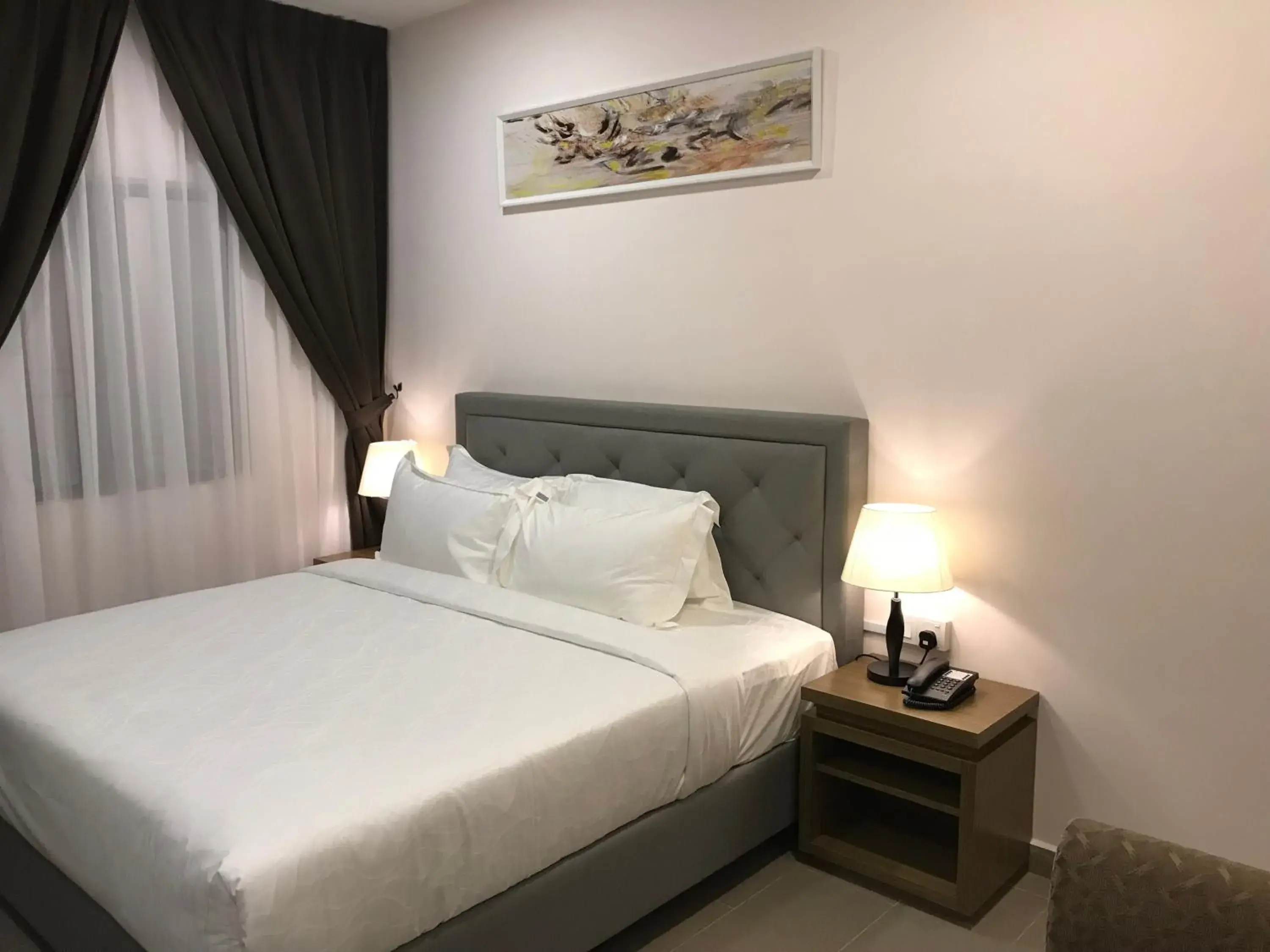 Bed in Lotus Seaview Beach Resort, Pengerang Bed in Lotus Seaview Beach Resort, Pengerang