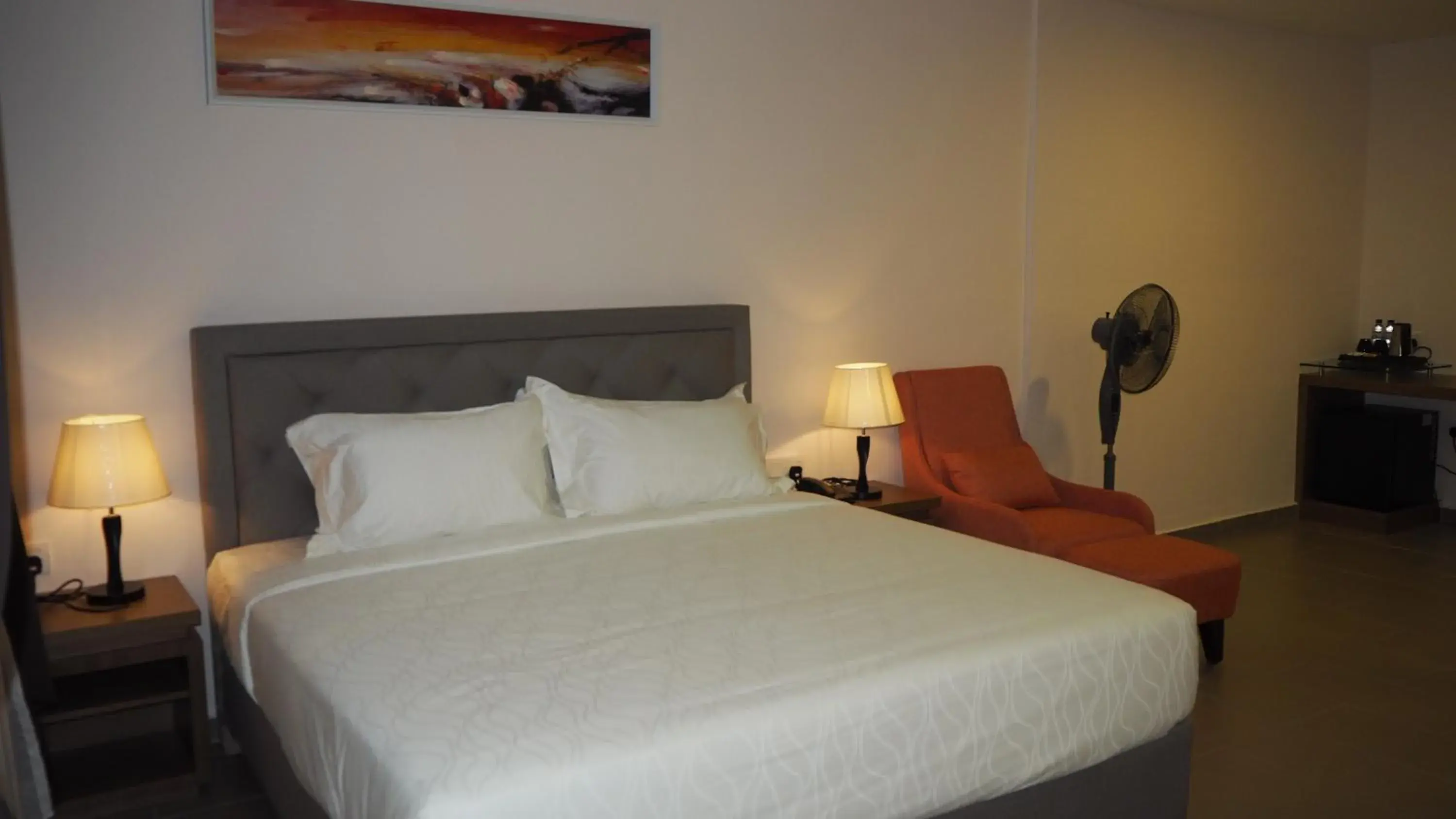 Bed in Lotus Seaview Beach Resort, Pengerang Bed in Lotus Seaview Beach Resort, Pengerang