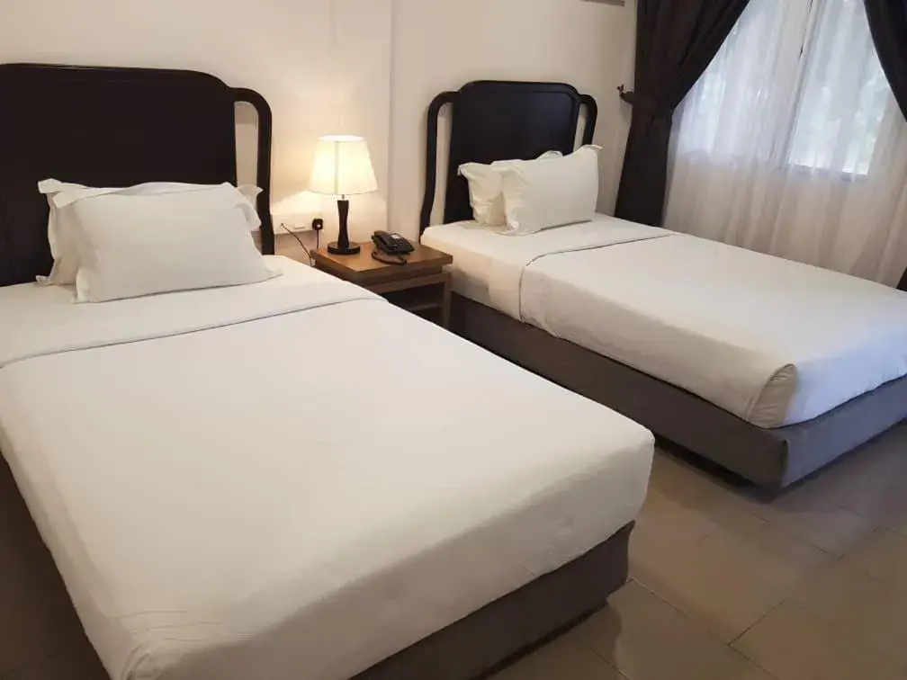 Bed in Lotus Seaview Beach Resort, Pengerang Bed in Lotus Seaview Beach Resort, Pengerang