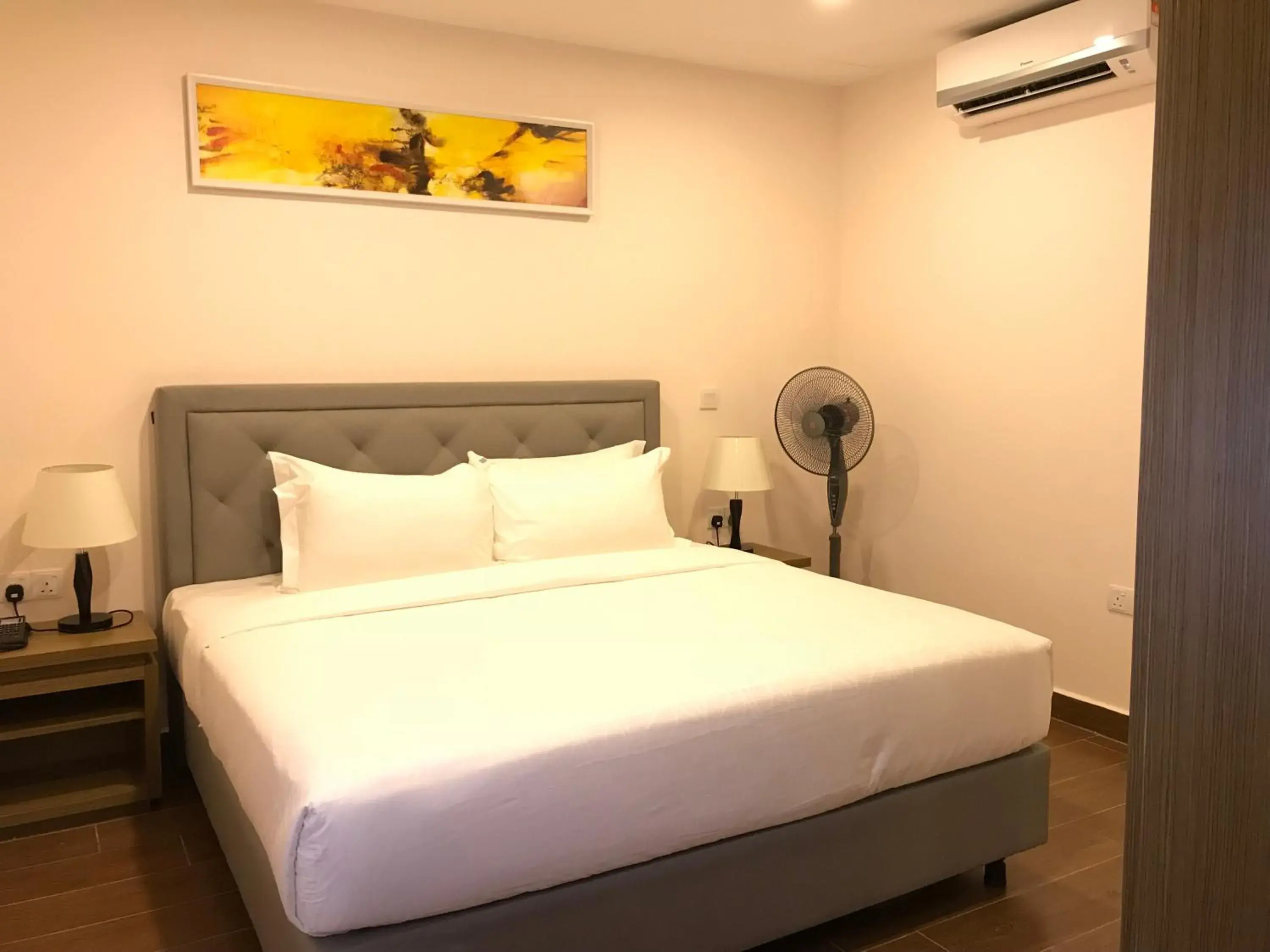 Bed in Lotus Seaview Beach Resort, Pengerang Bed in Lotus Seaview Beach Resort, Pengerang