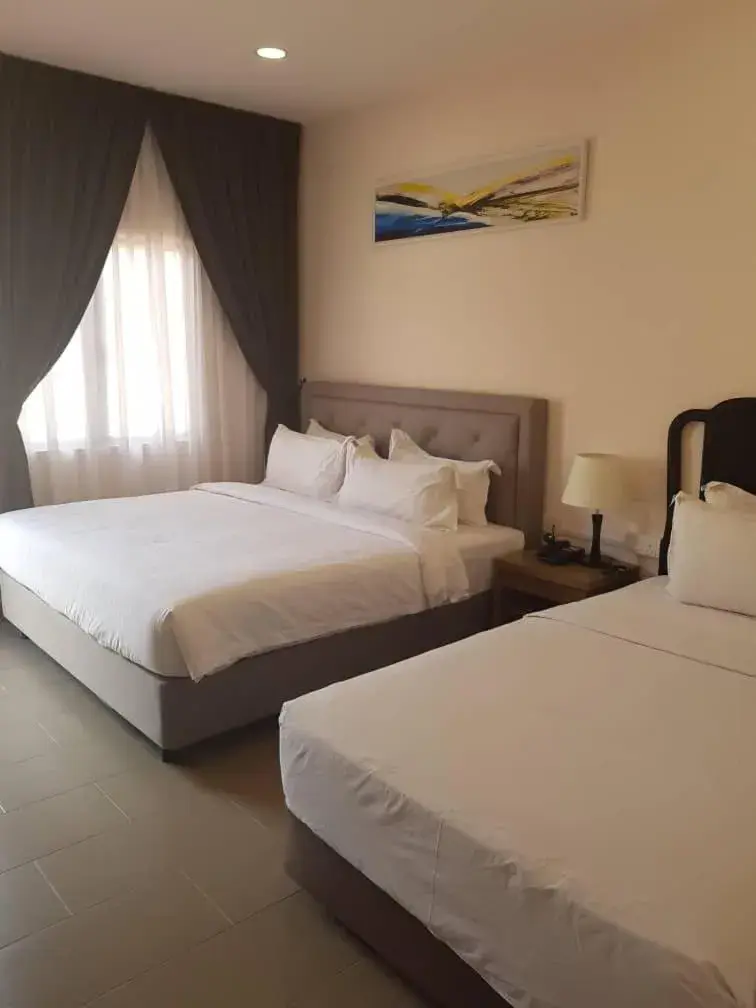 Bed in Lotus Seaview Beach Resort, Pengerang Bed in Lotus Seaview Beach Resort, Pengerang