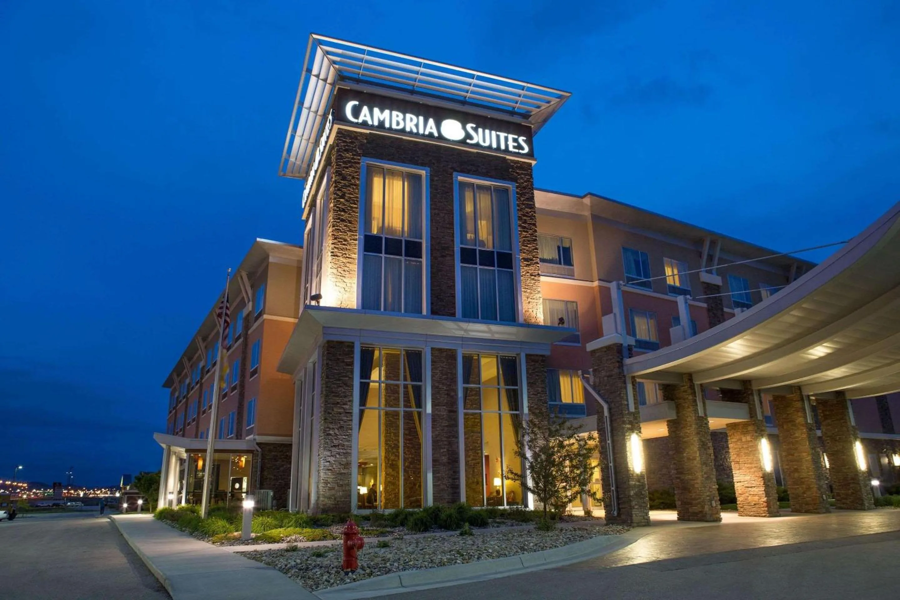 Property building in Cambria Hotel Rapid City near Mount Rushmore