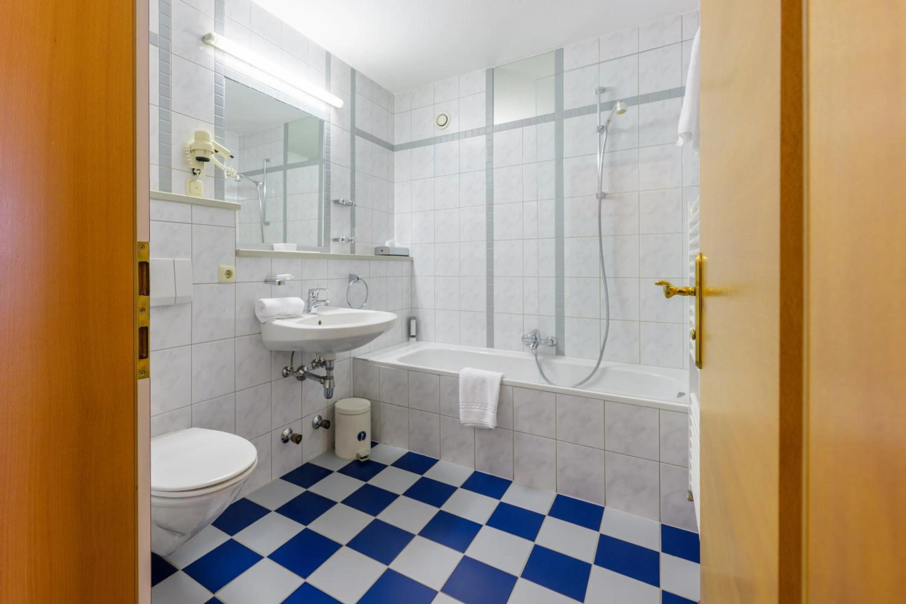 Bathroom in Landgasthof Bogner by SMK Event und Gastro