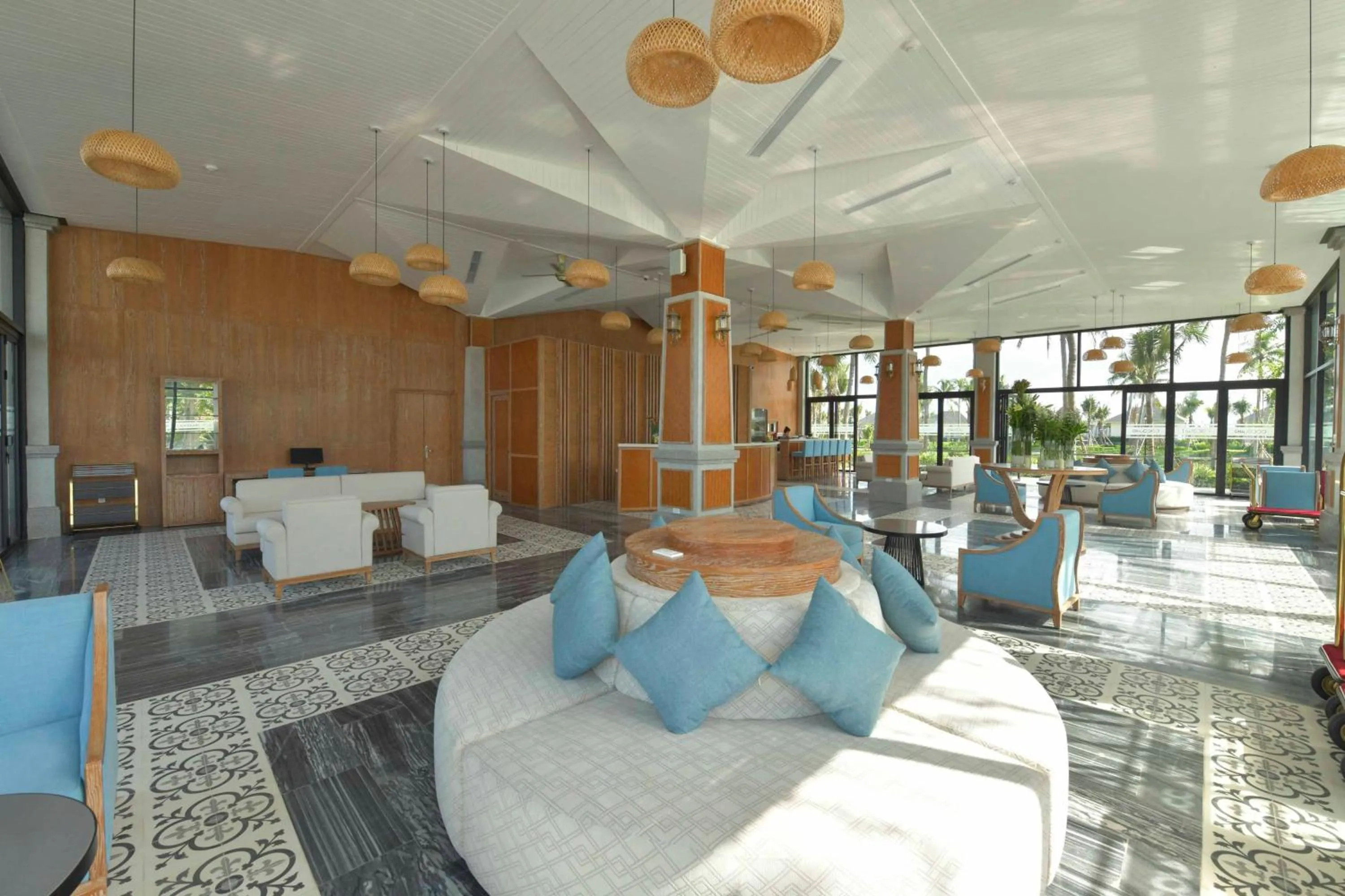 Facade/entrance in CocoLand Thu Xa Ancient Town Resort