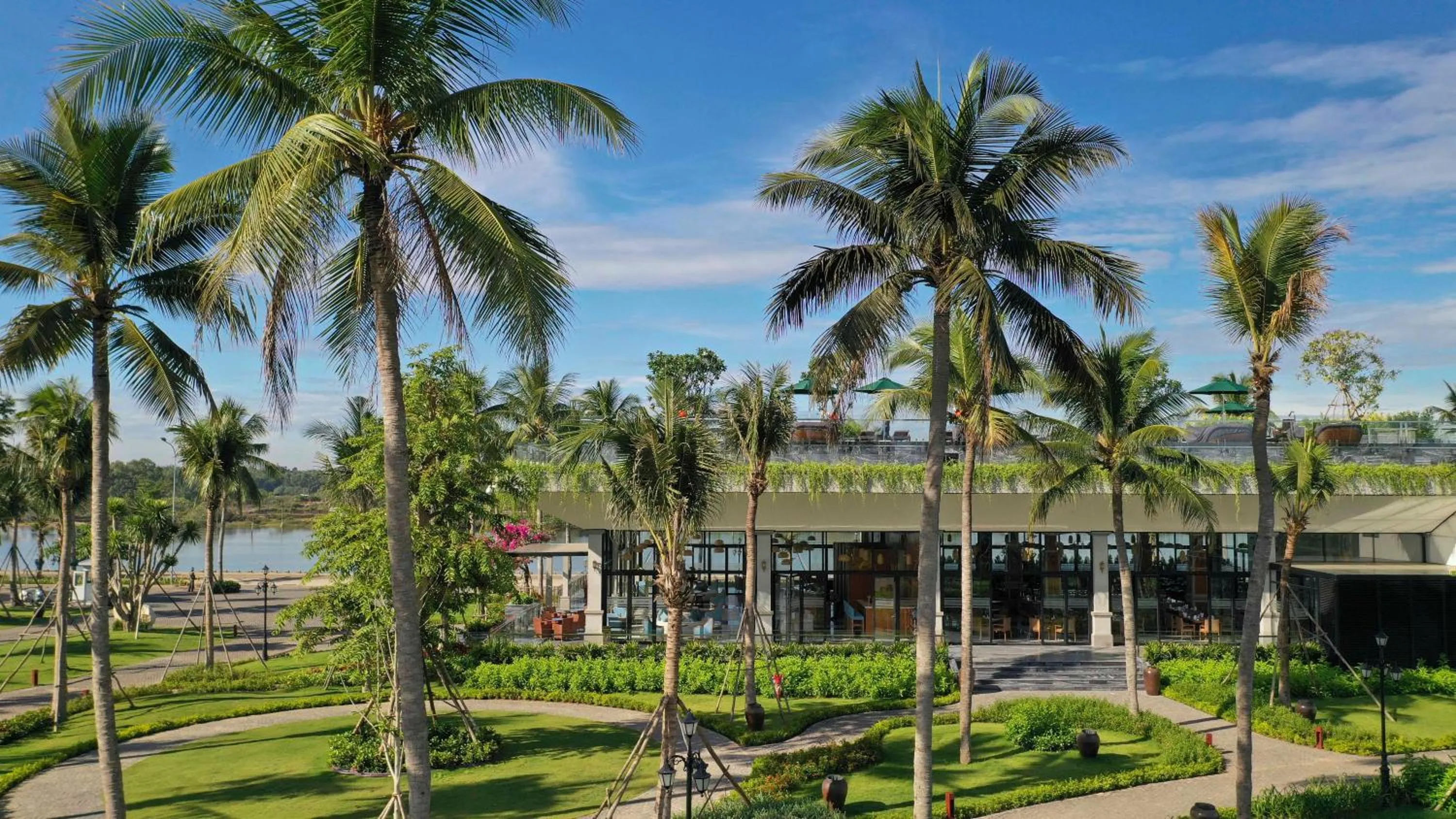 Property building in CocoLand Thu Xa Ancient Town Resort