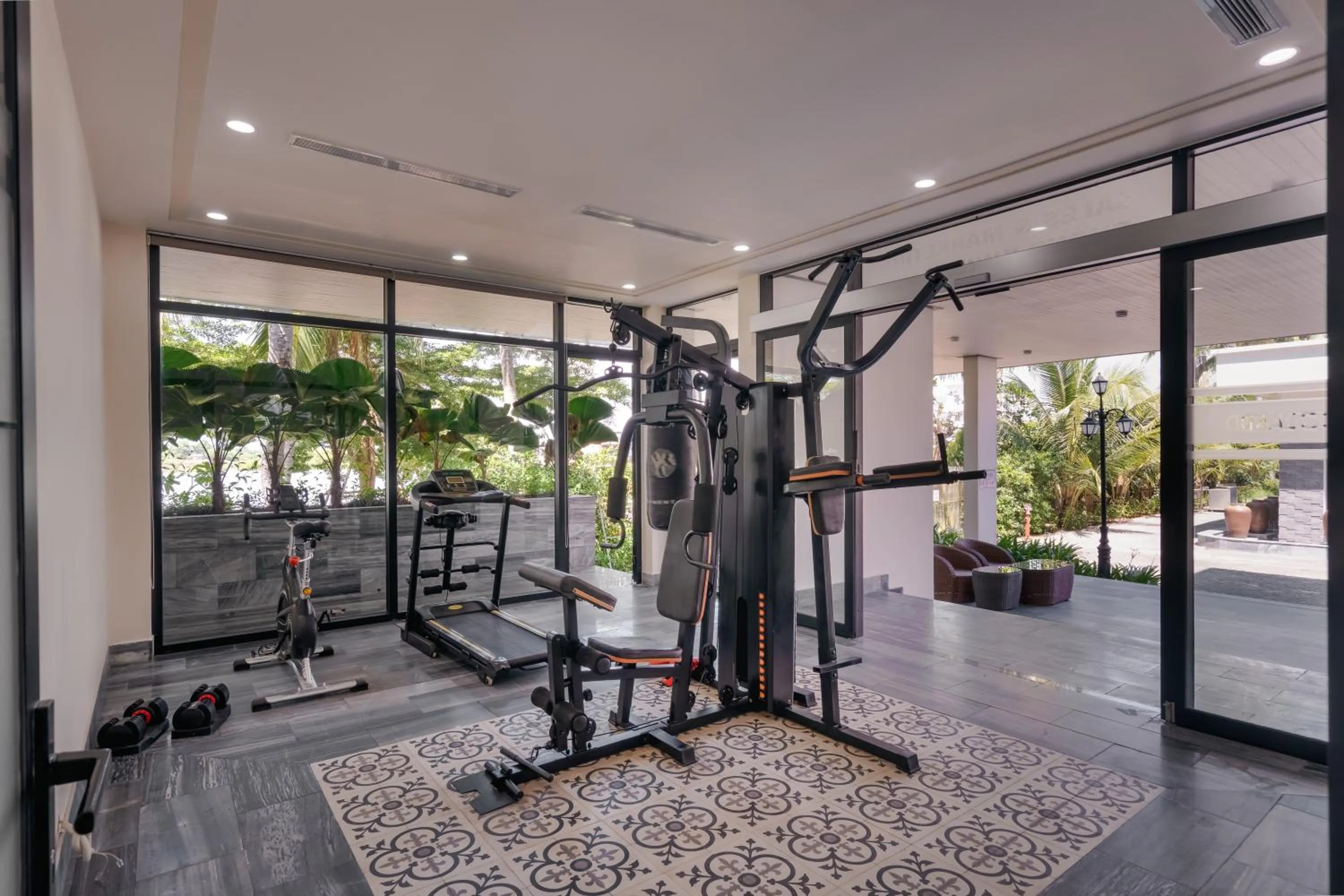 Fitness centre/facilities in CocoLand Thu Xa Ancient Town Resort