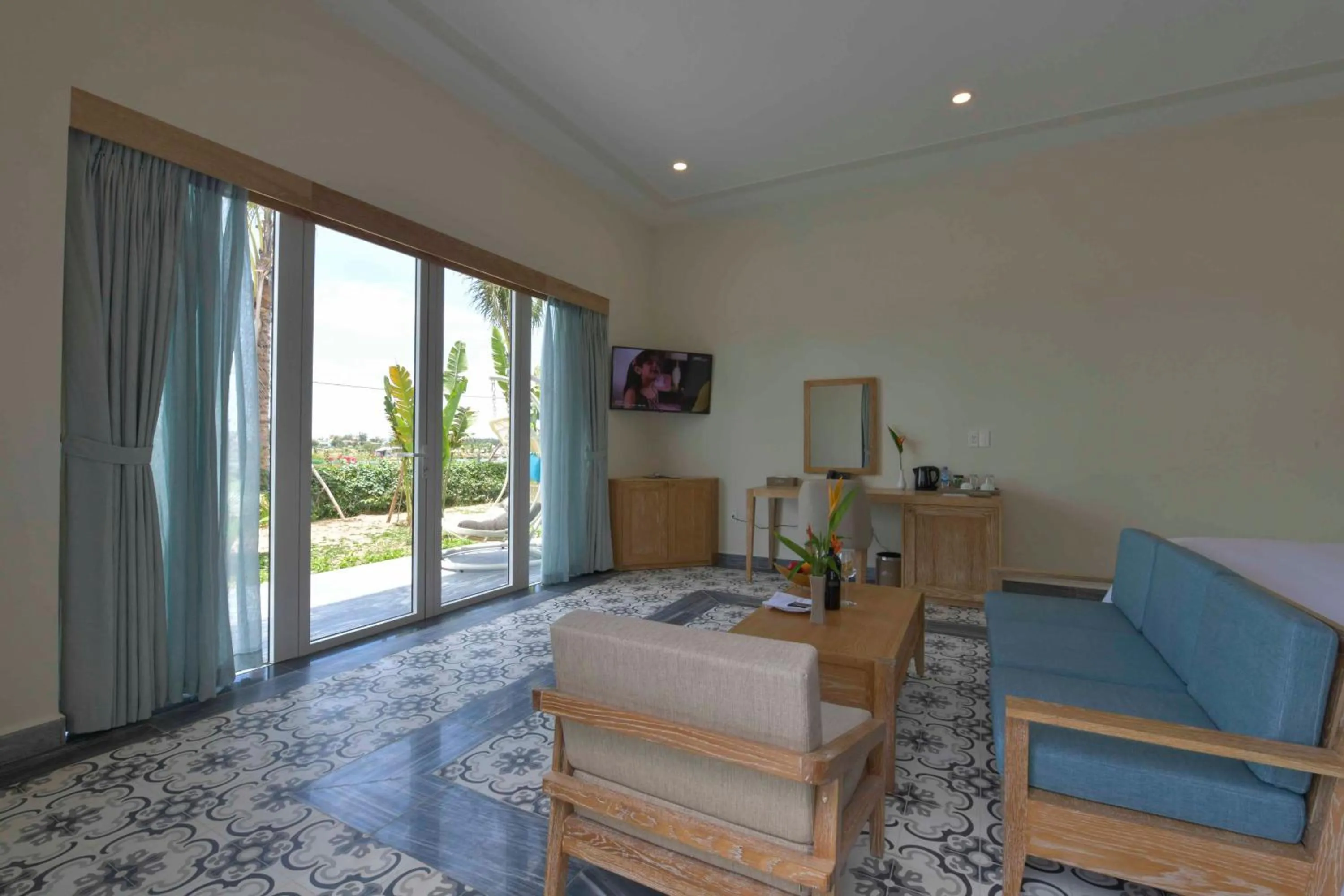 TV and multimedia, Bed in CocoLand Thu Xa Ancient Town Resort