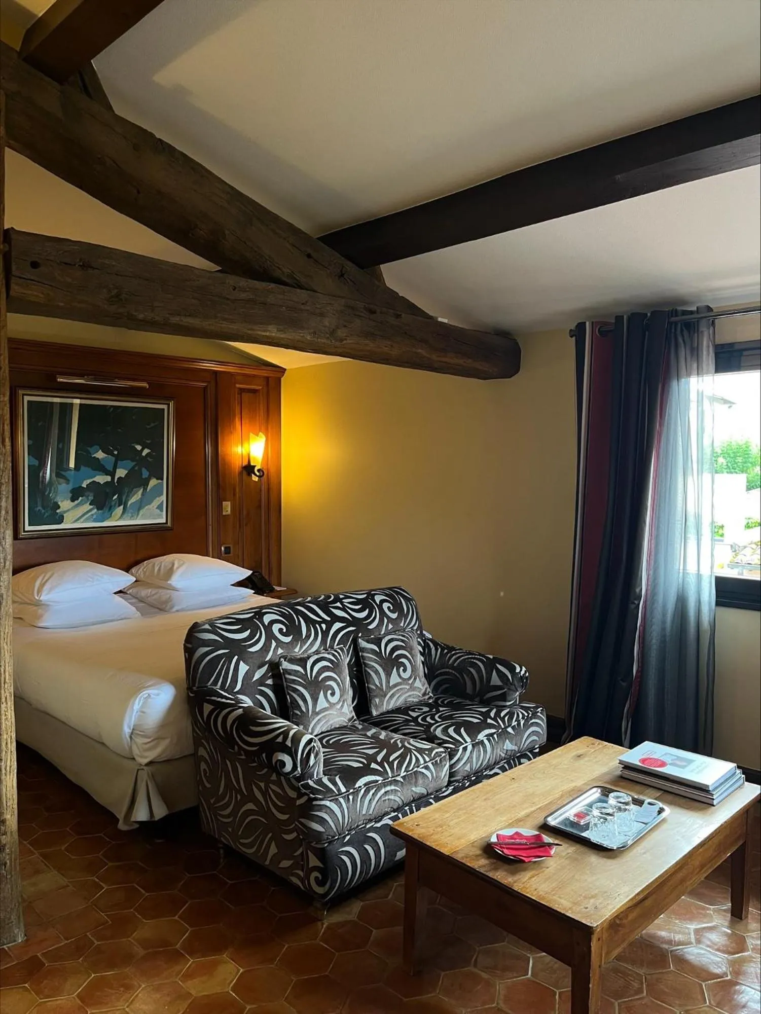 Bedroom, Bed in Georges Blanc Parc & Spa