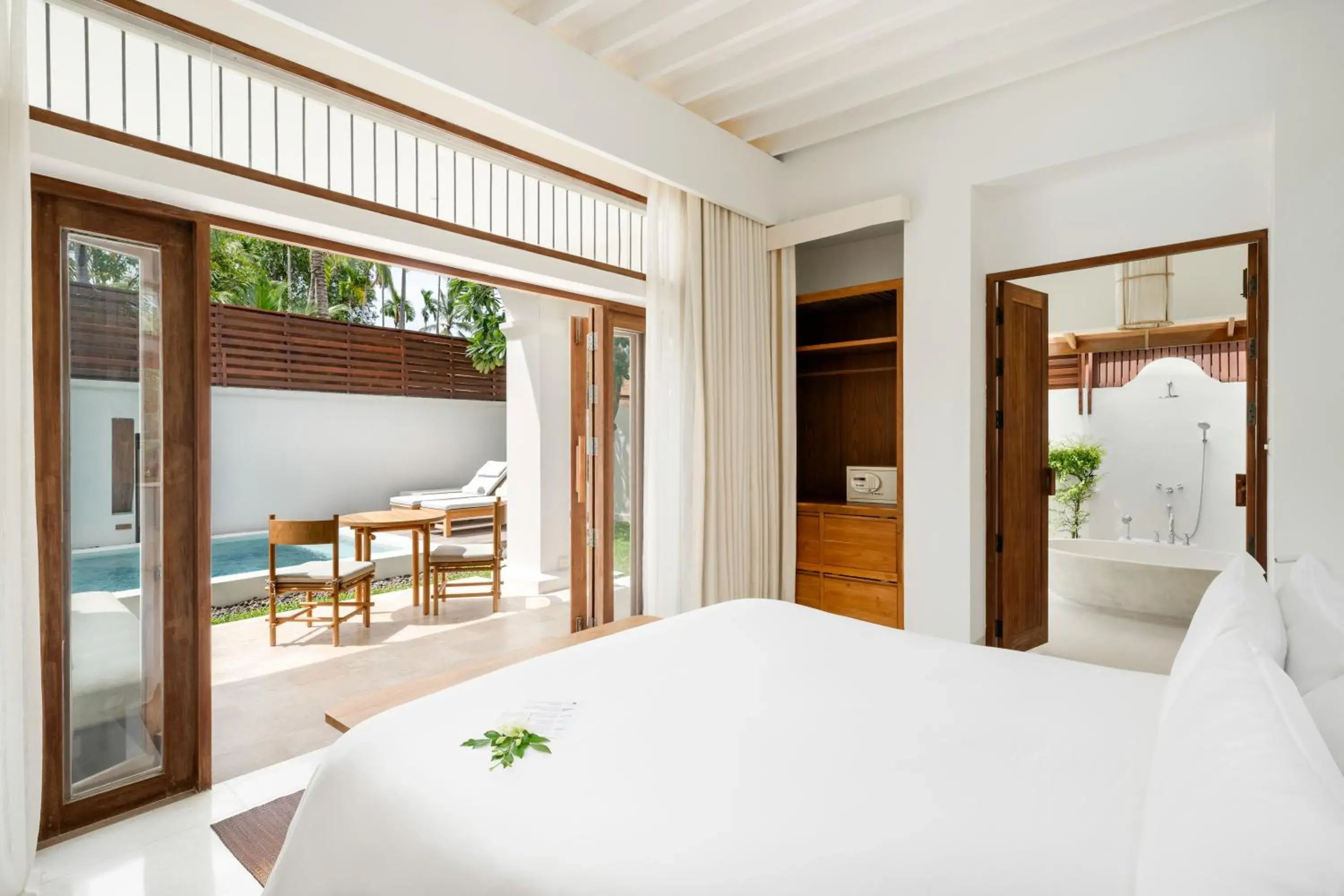 View (from property/room), Bed in SALA Samui Choengmon Beach Resort View (from property/room), Bed in SALA Samui Choengmon Beach Resort