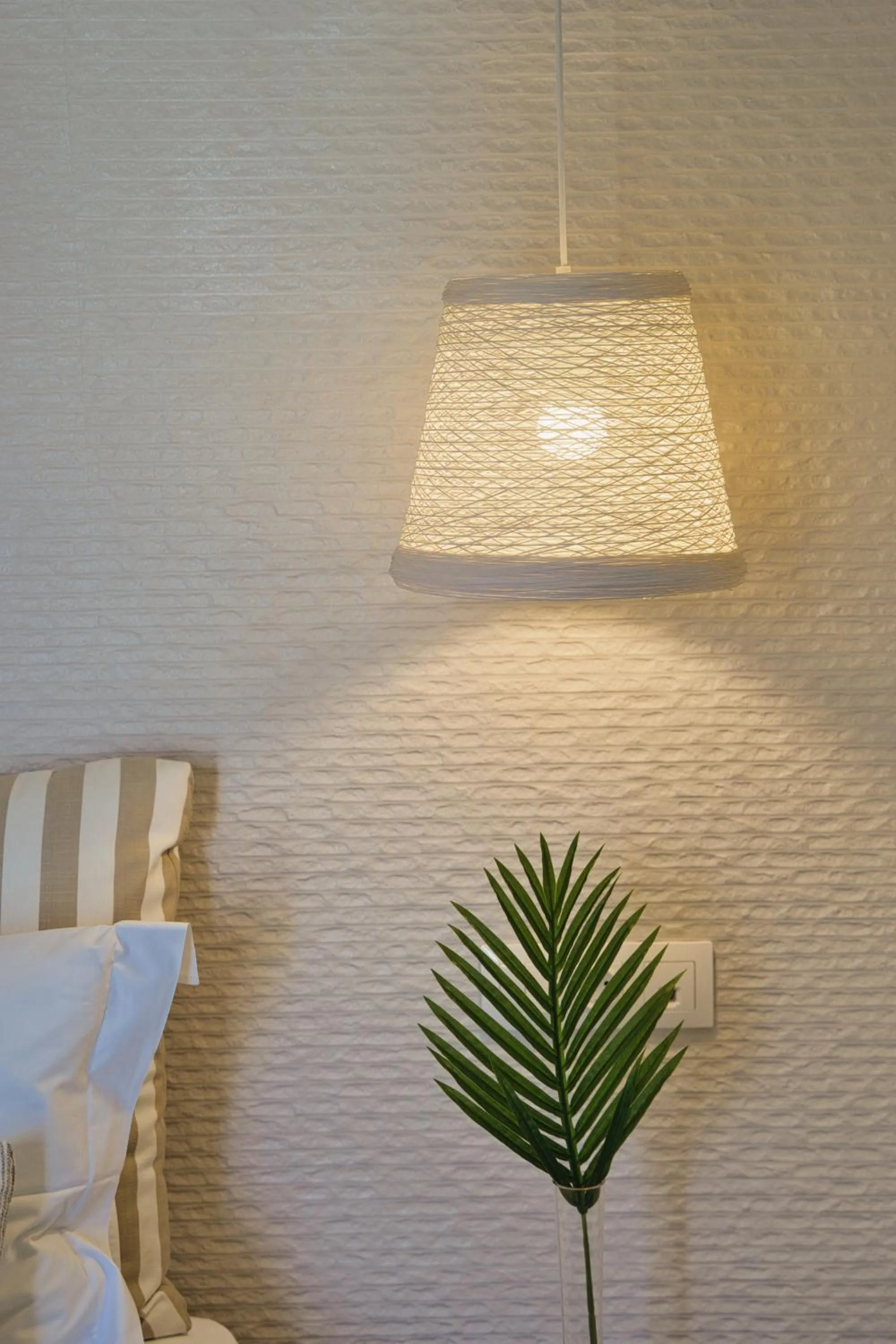 Decorative detail, Bed in Aeolia suites